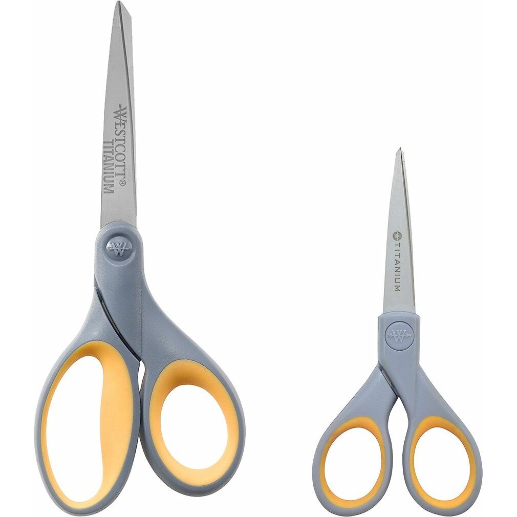 WESTCOTT Papierscheren Papierscheren-Set TITANIUM Nitride