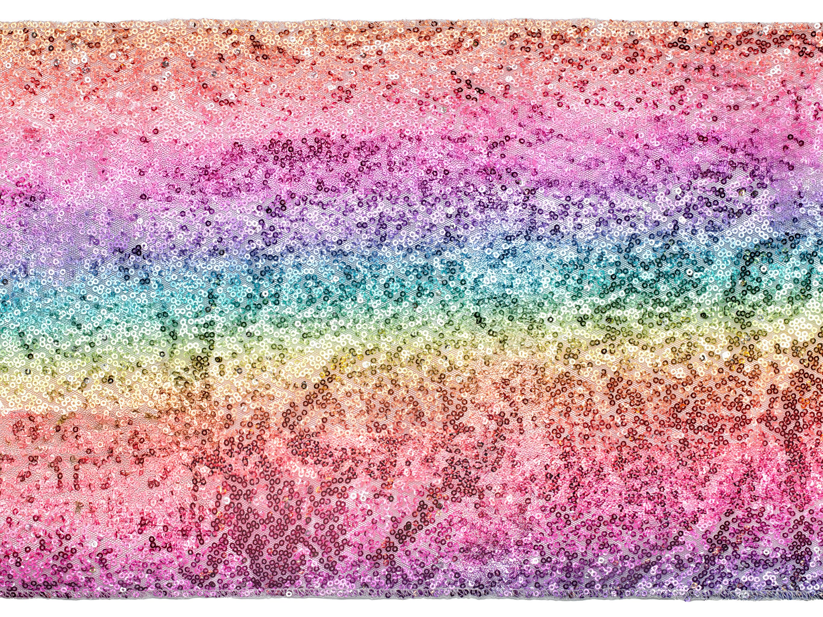 partydeco Узкие скатерти, Узкие скатерти mit Pailletten 30cm x 5m Bunt