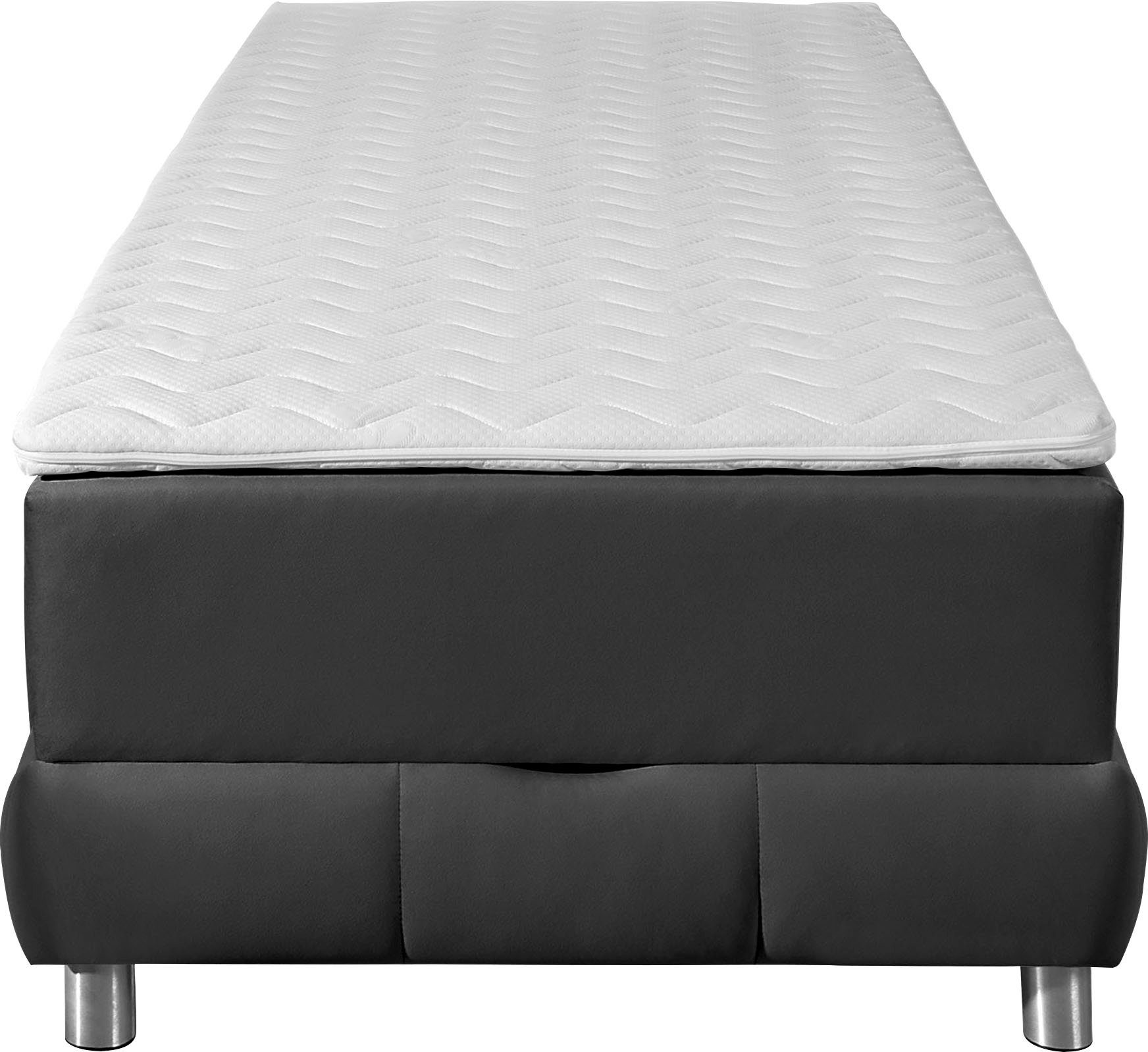 Home affaire Boxspringbett Vaasa, für Dachschrägen geeignet, inkl. Bettkasten und Topper