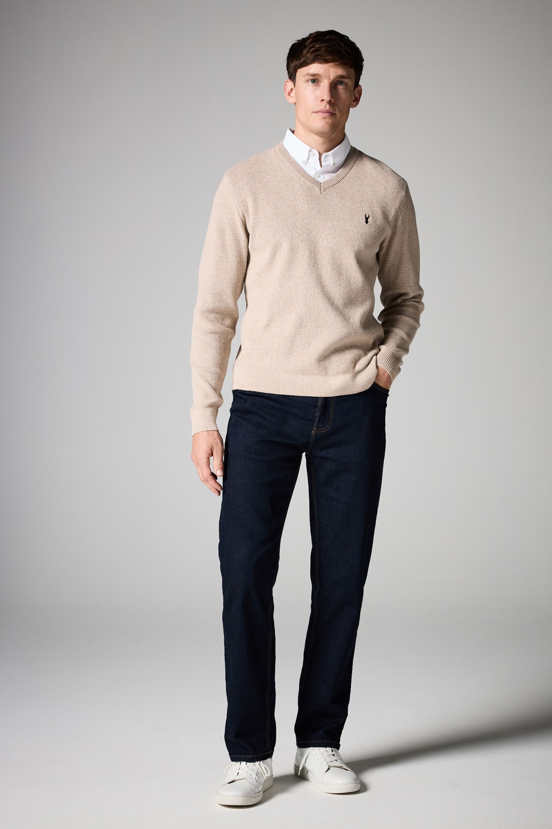 Next 2-in-1-Pullover Pullover mit Hemdkragen (1-tlg)
