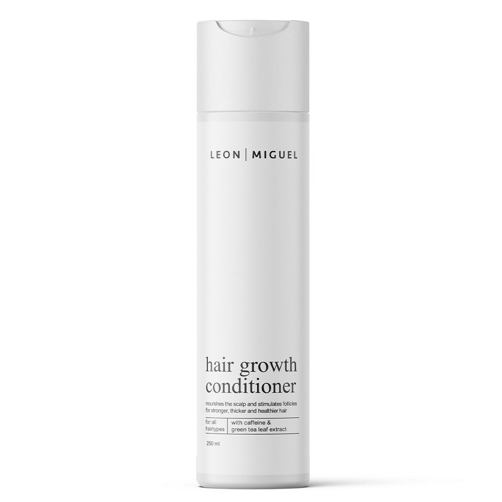Leon Miguel Haarkur Hair Growth Conditioner mit stimulierendem Koffein & Grüntee-Extrakt, Anti-Haarausfall, Paraben & Silikonfrei, Made in Germany