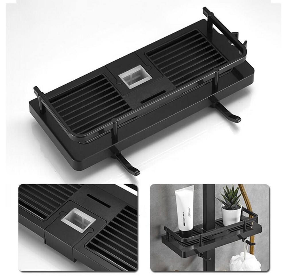 Thumbnail - XERSEK Duschsystem 4in1 Duscharmatur mit Thermostat / Armatur / Duschsäule Regal Duschset, 3 Strahlart(en), mit 30cm Übe...