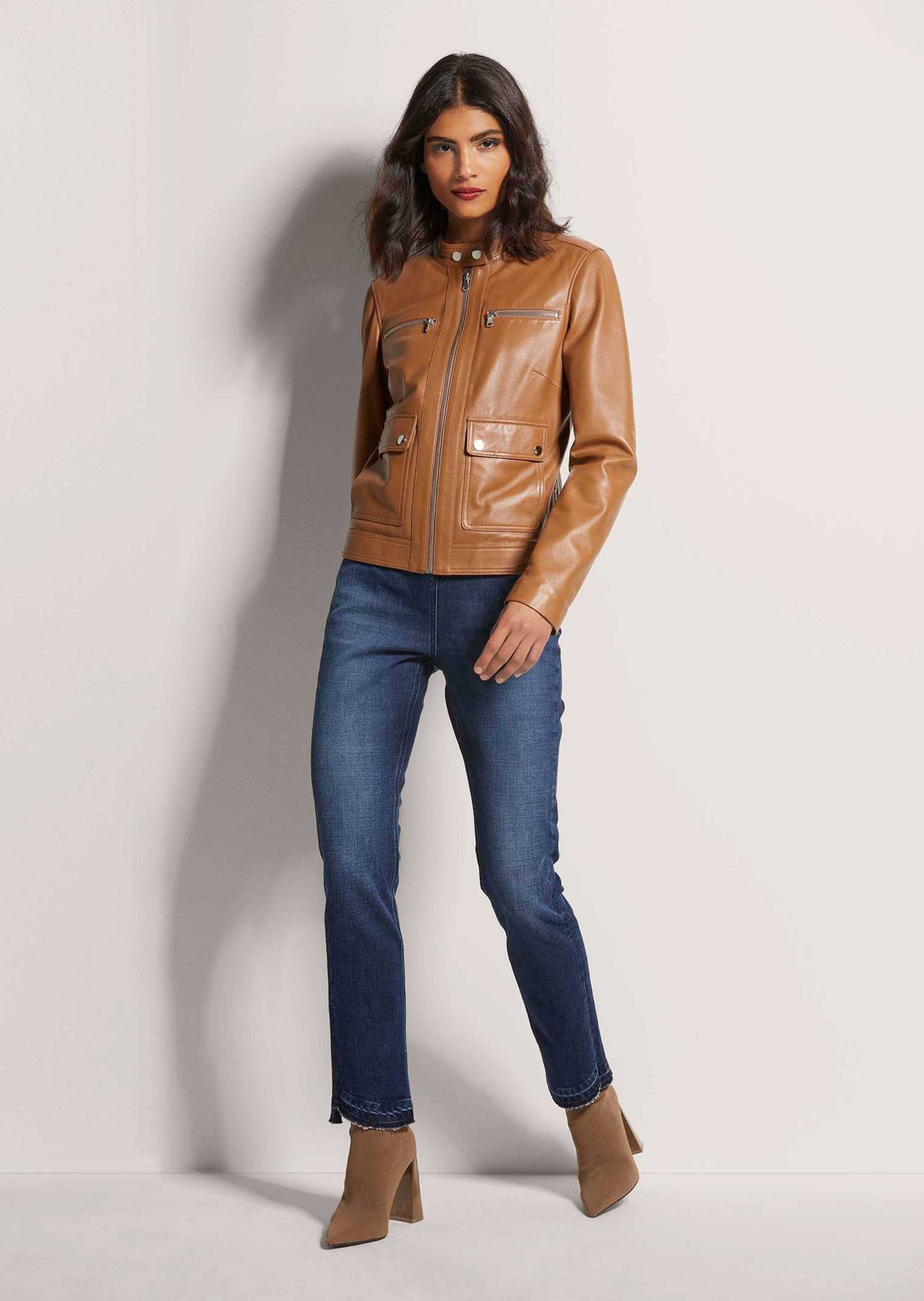 MADELEINE Lederjacke Biker-Jacke aus Lammnappa günstig online kaufen