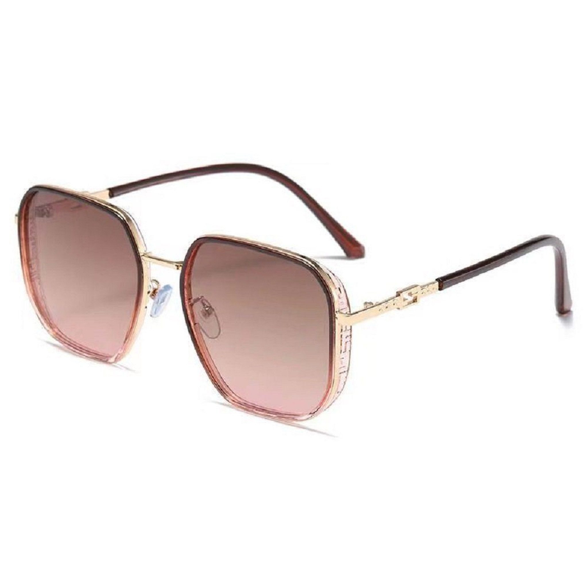 Fyrove Sonnenbrille Sonnenbrille Damen Transparente Farbverlauf UV400 Schutz Blendschutz Übergroß Polarisiert Sonnenbrille Damen Für Outdoor Reisen Fahren
