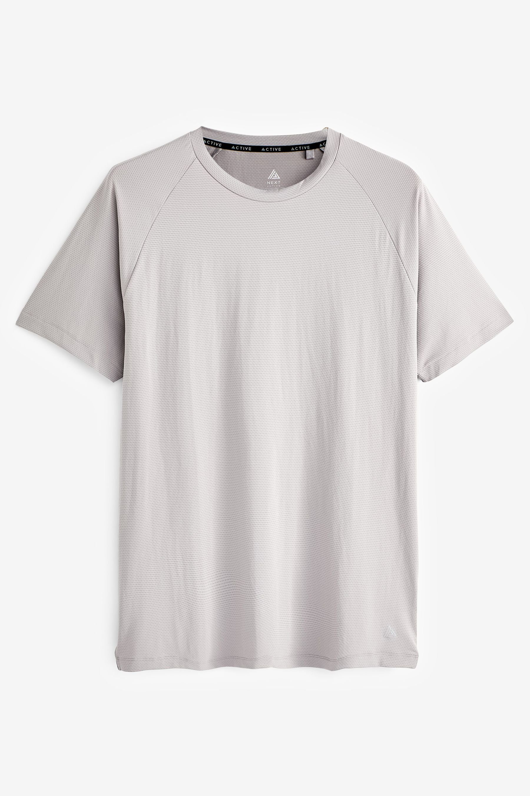 Next Trainingsshirt Next Active & Sports Strukturiertes T-Shirt (1-tlg) Grey