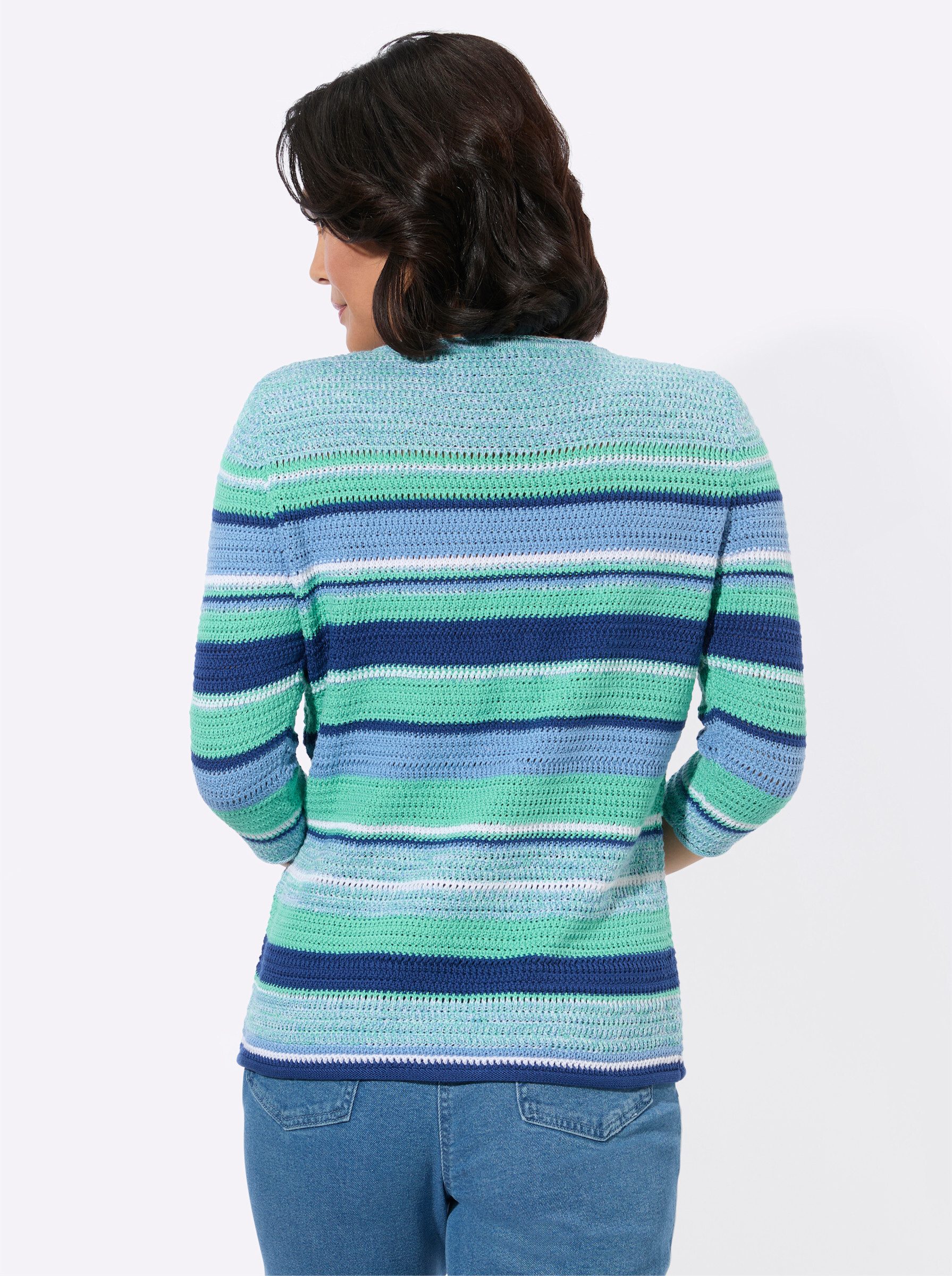 Witt Strickpullover Rundhals-Pullover 3/4-Arm Jersey