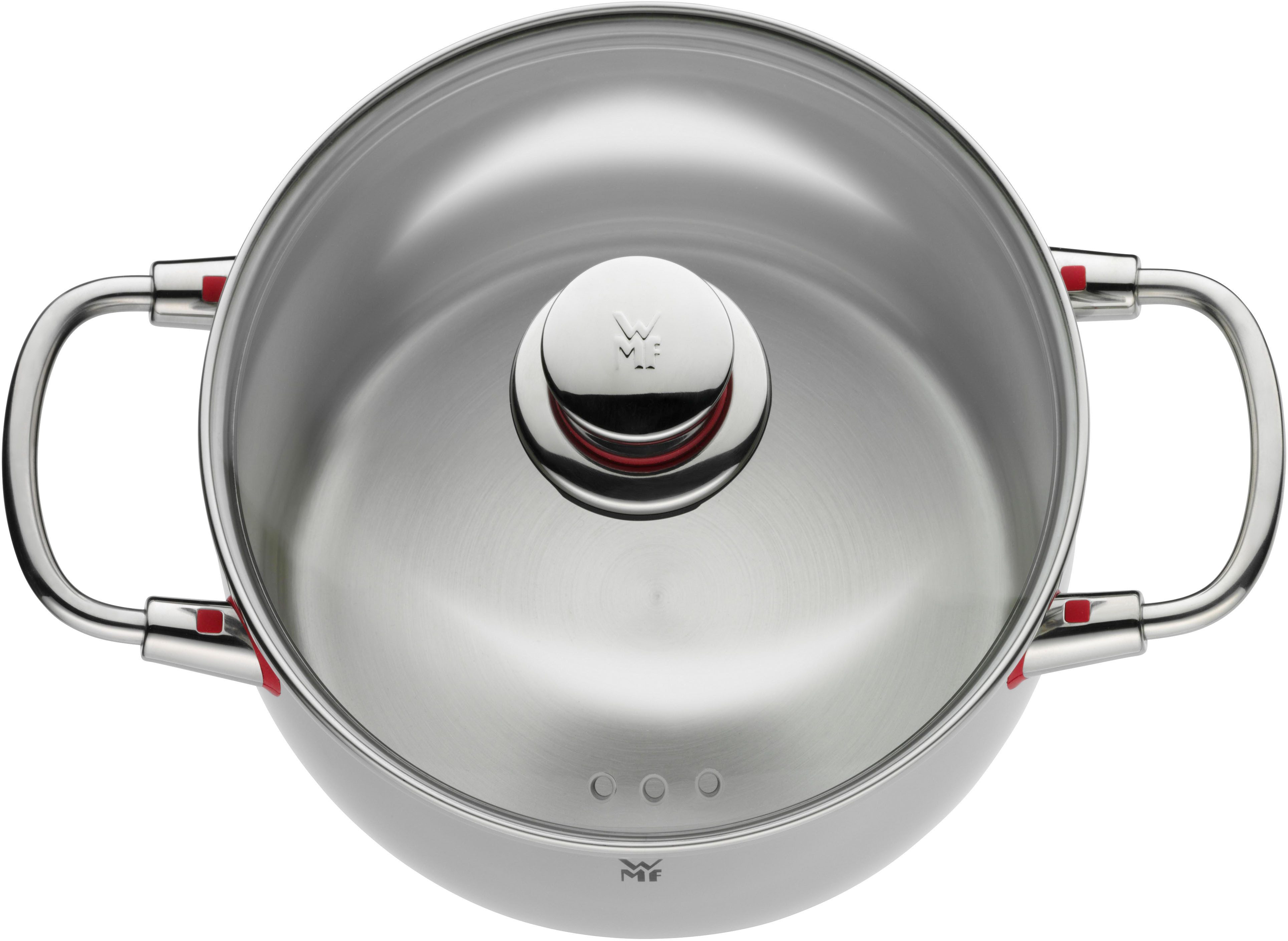 WMF Kochtopf Quality One, Cromargan® Edelstahl Rostfrei 18/10 (2-tlg), Cool+ Technologie für wärmereduzierte Griffe, TransTherm-Allherdboden