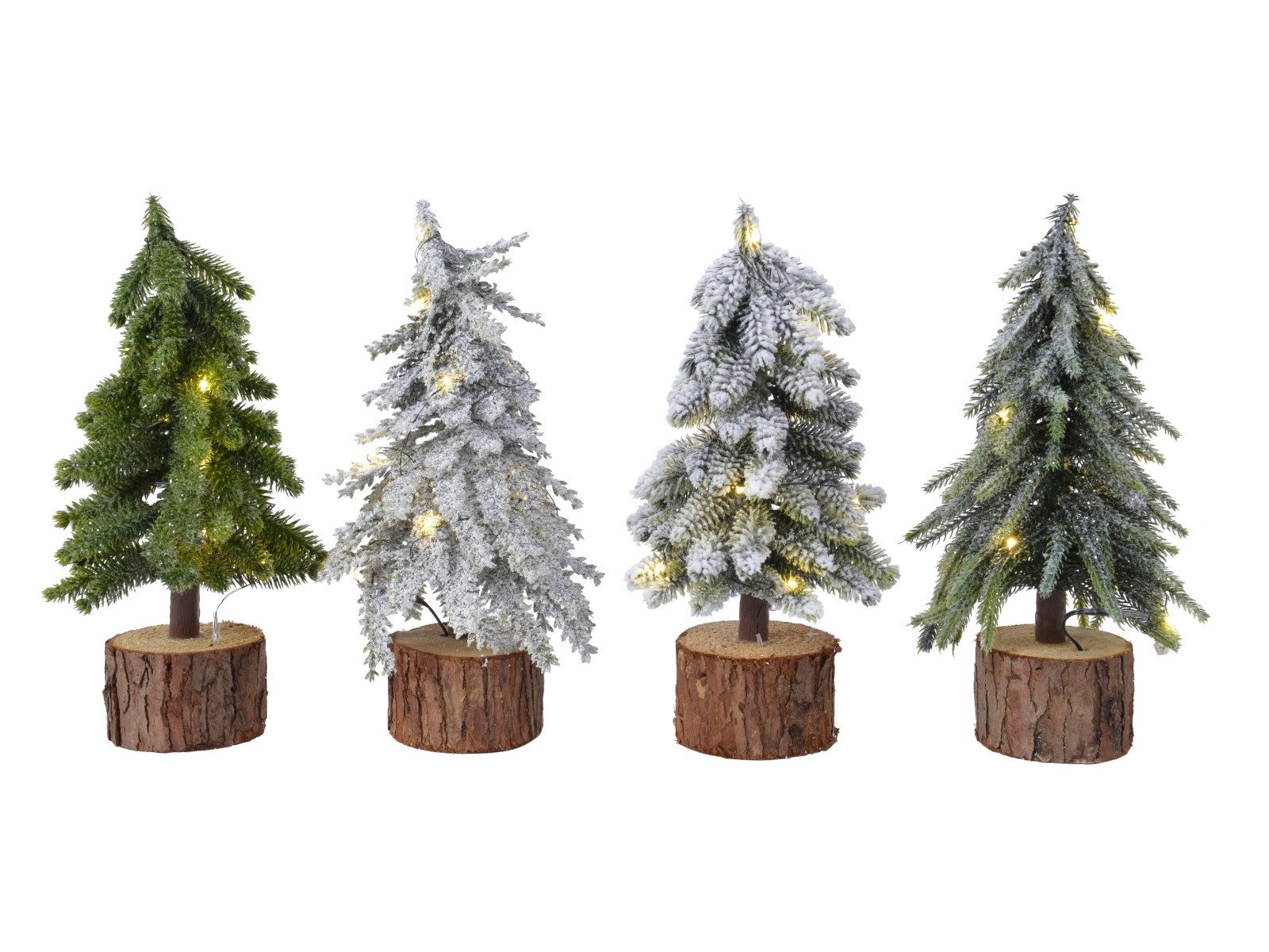 Dekofigur Micro LED Minibaum sortiert 28 cm
