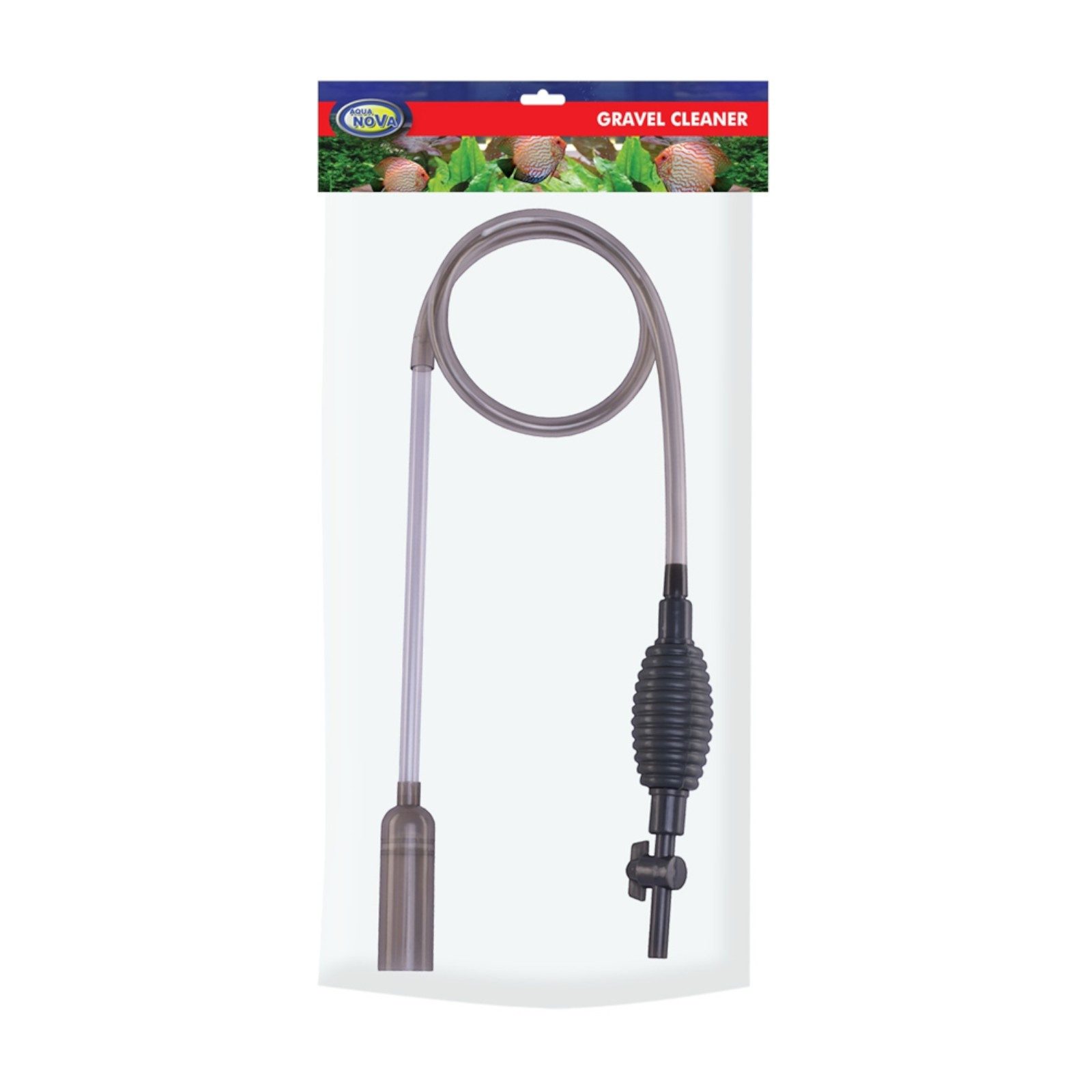 Petnova Schlammsauger Aquarium Mulmsauger mit Handpumpe & Ventil 1,8 m