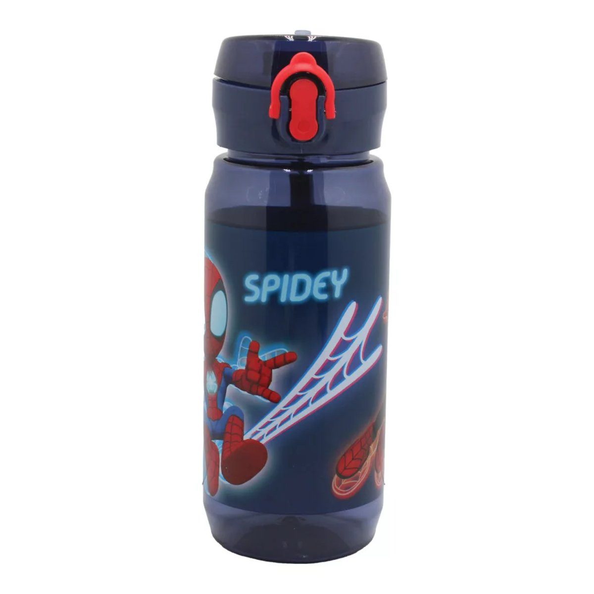 Spiderman Trinkflasche Spiderman Spidey Web Flasche mit Aufhänger 600 ml