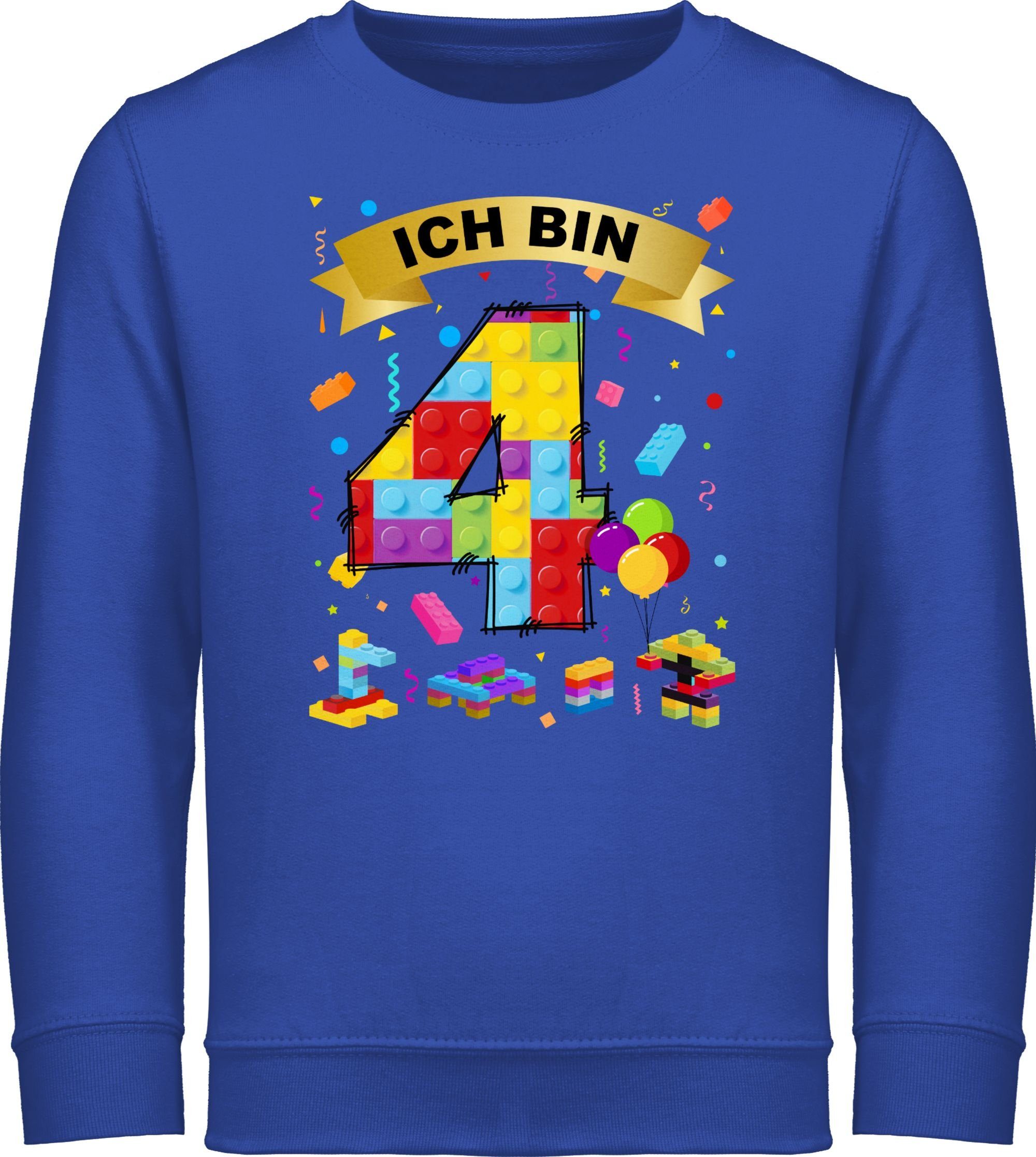 Sweatshirt Ich bin 4 Bausteine