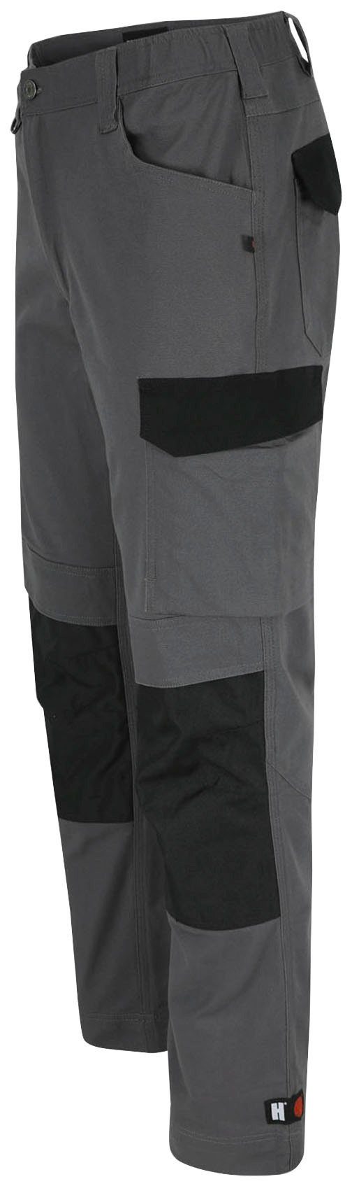 Herock Passform, Multi-Pocket, Fit Slim Arbeitshose grau wasserabweisend DERO 2-Wege-Stretch,