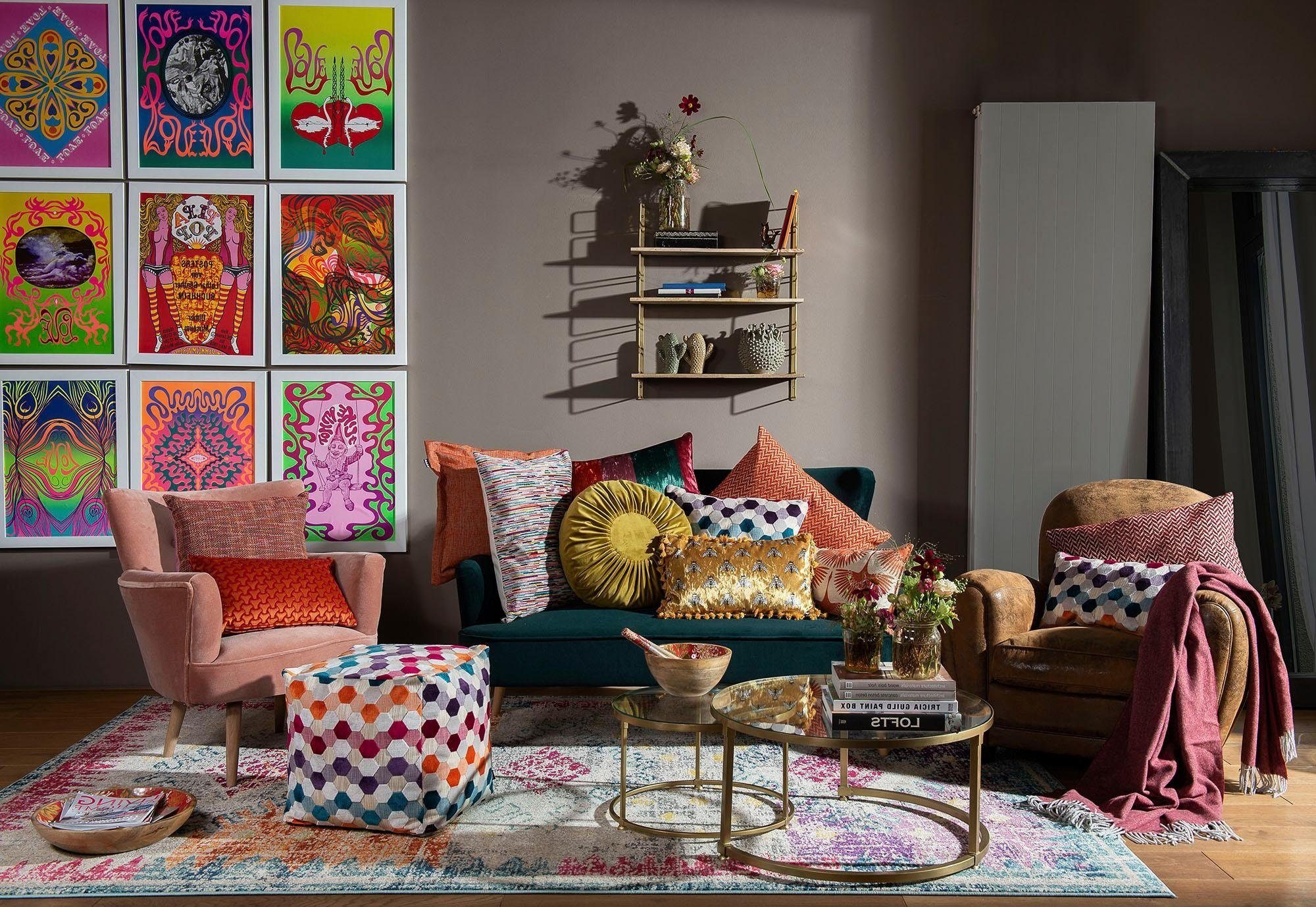 H.O.C.K. Dekokissen Nobile Samt mit Raffung, Kissenhülle mit Füllung, 1 Stück