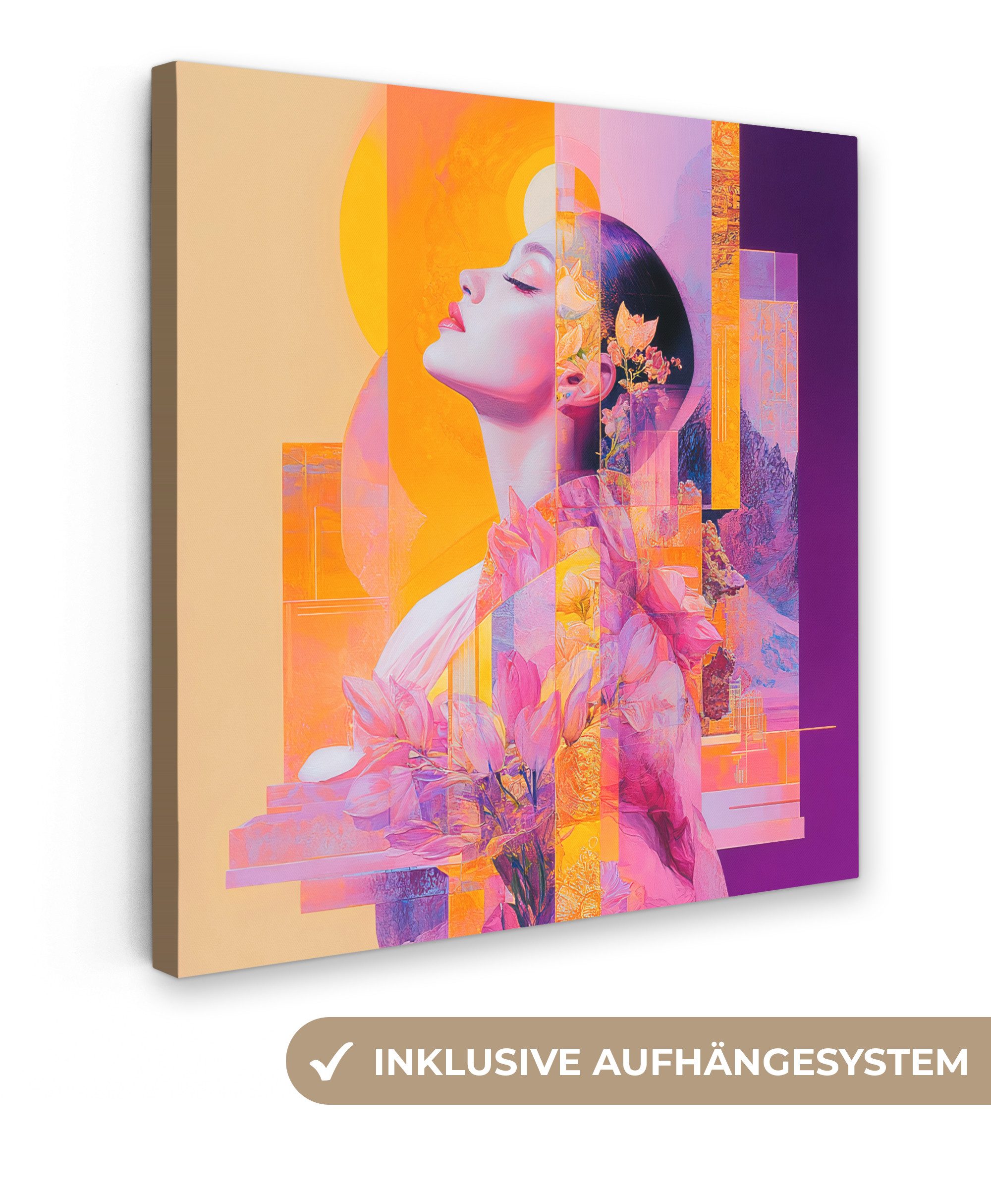 OneMillionCanvasses® Leinwandbild Abstrakt - Porträt - günstig online kaufen