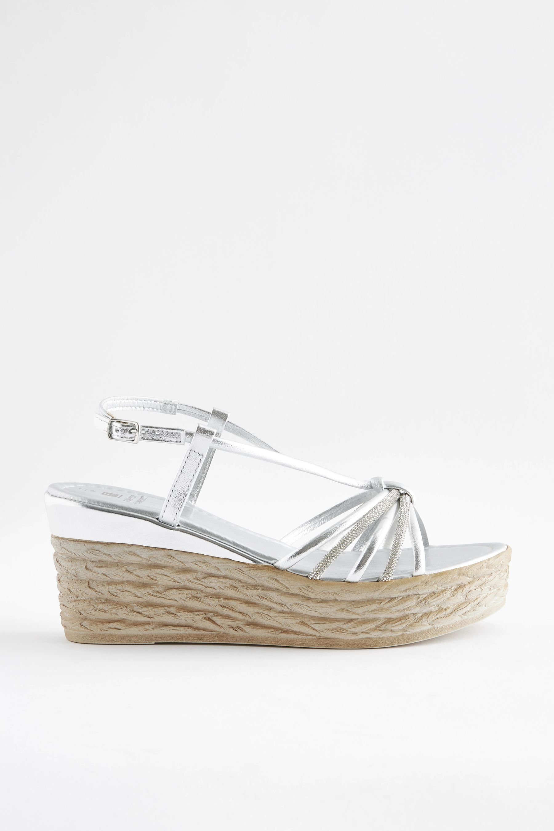 Next Forever Comfort® Keilabsatzsandalen mit Schmuck günstig online kaufen