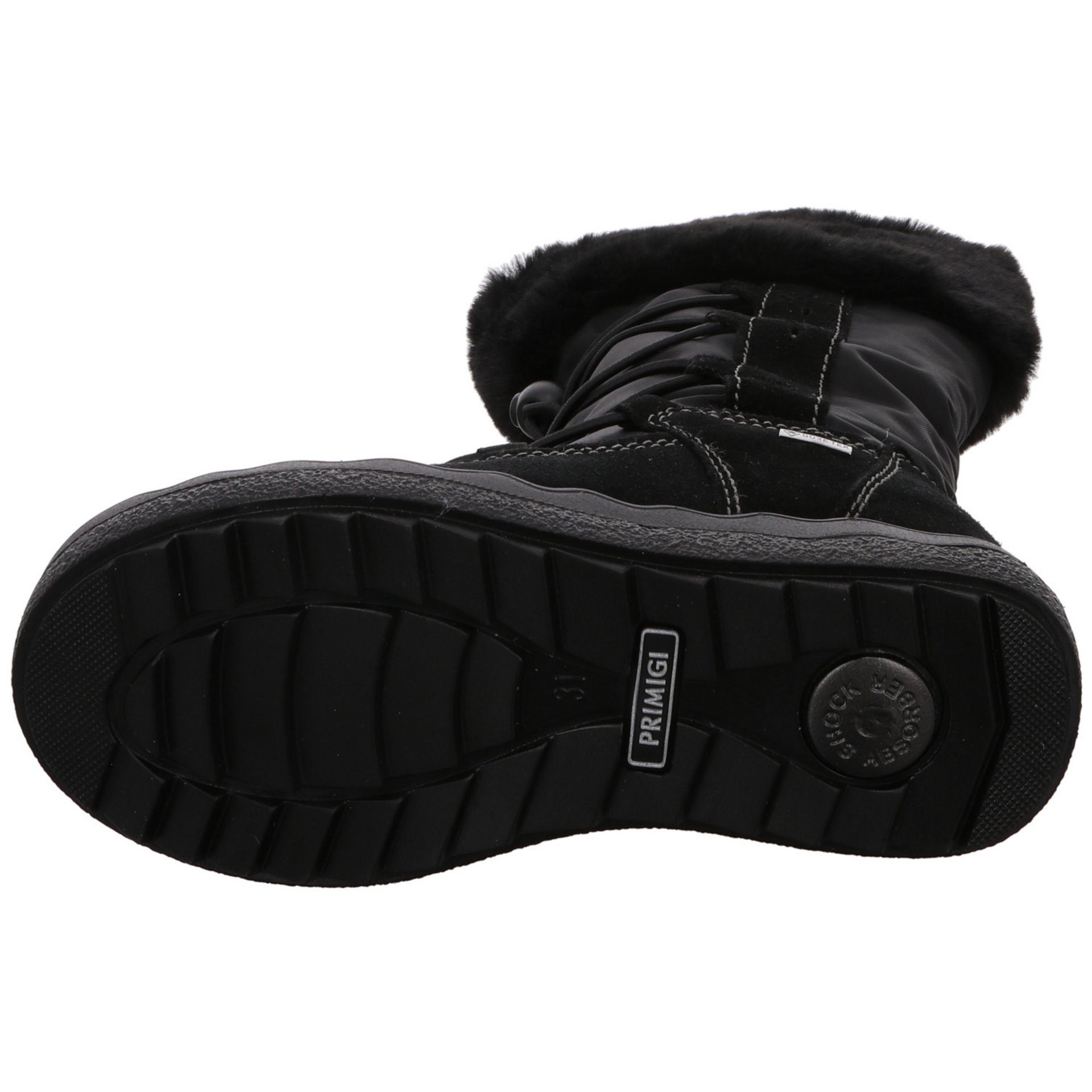 Kinderschuhe NERO/NERO/NERO Schuhe Mädchen Stiefel Primigi Leder-/Textilkombination Stiefel Stiefelette
