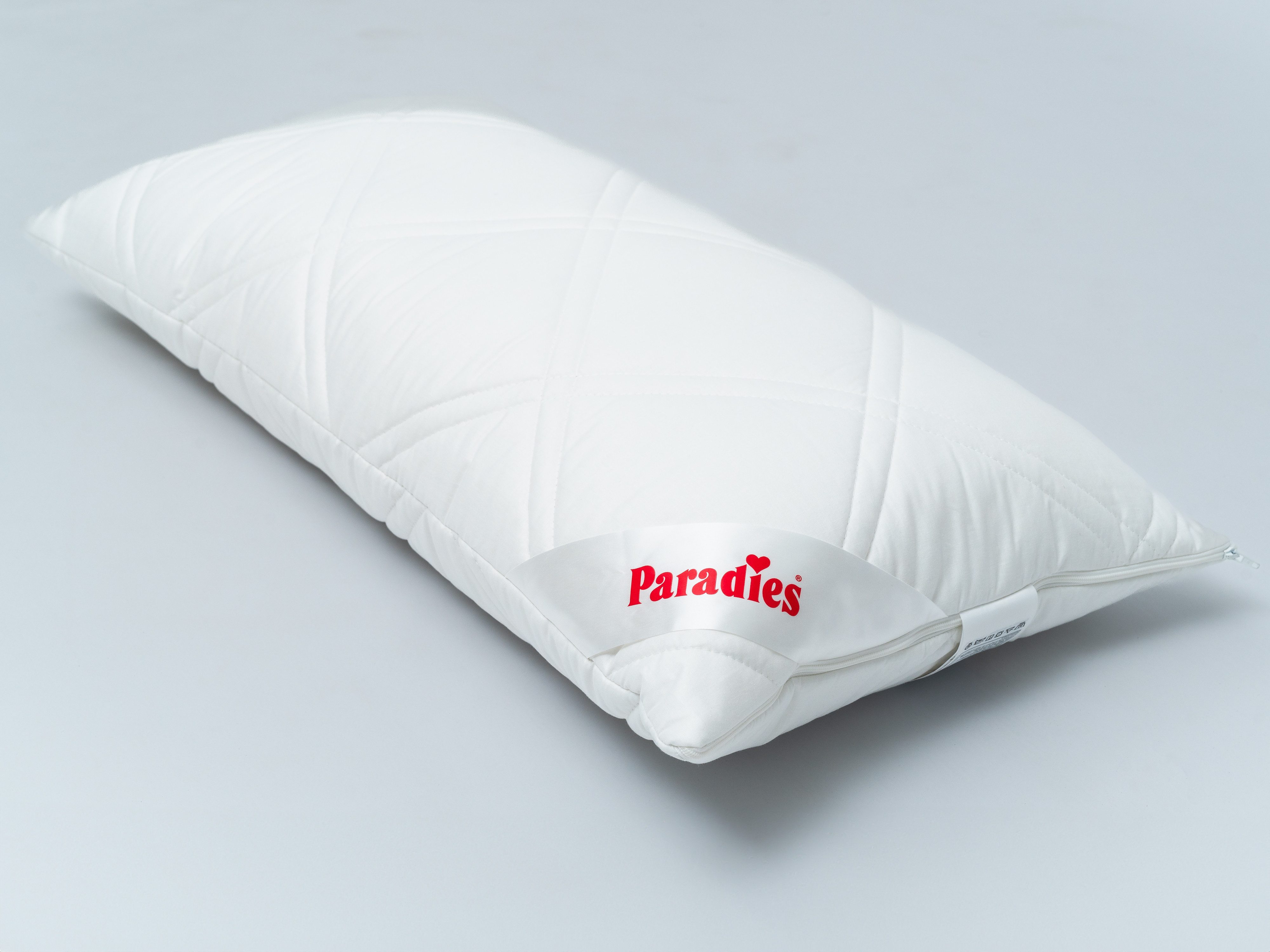 Paradies Kopfkissen Softy Top Plus Bio, Füllung: 100% Polyester, Kissen mit fester, versteppter Außenhülle aus Bio Baumwolle