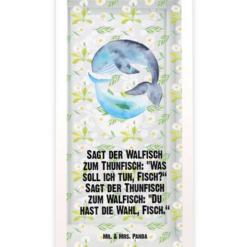 Mr. & Mrs. Panda Gartenleuchte XL Walfisch Thunfisch - Transparent - Geschenk, Tiere, Gartenlampe, G, Charmanter Blickfang