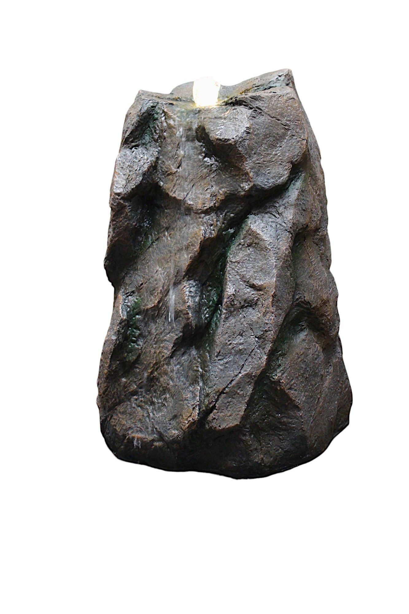 Arnusa Gartenbrunnen Quellstein Bachlauf Quelle mit LED Beleuchtung, 70 cm Breite, (OG-KQS001) – Bild 4 von 5
