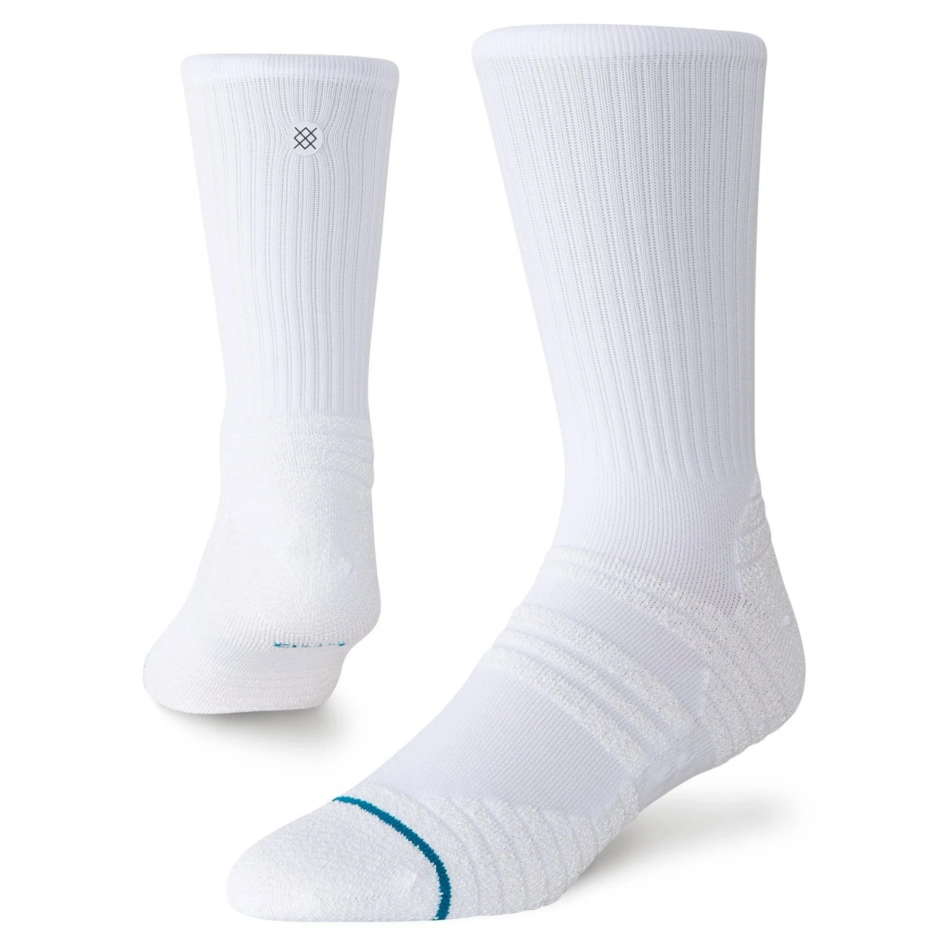 Stance Sportsocken Crew Fusion Grip weiss - 1 Paar