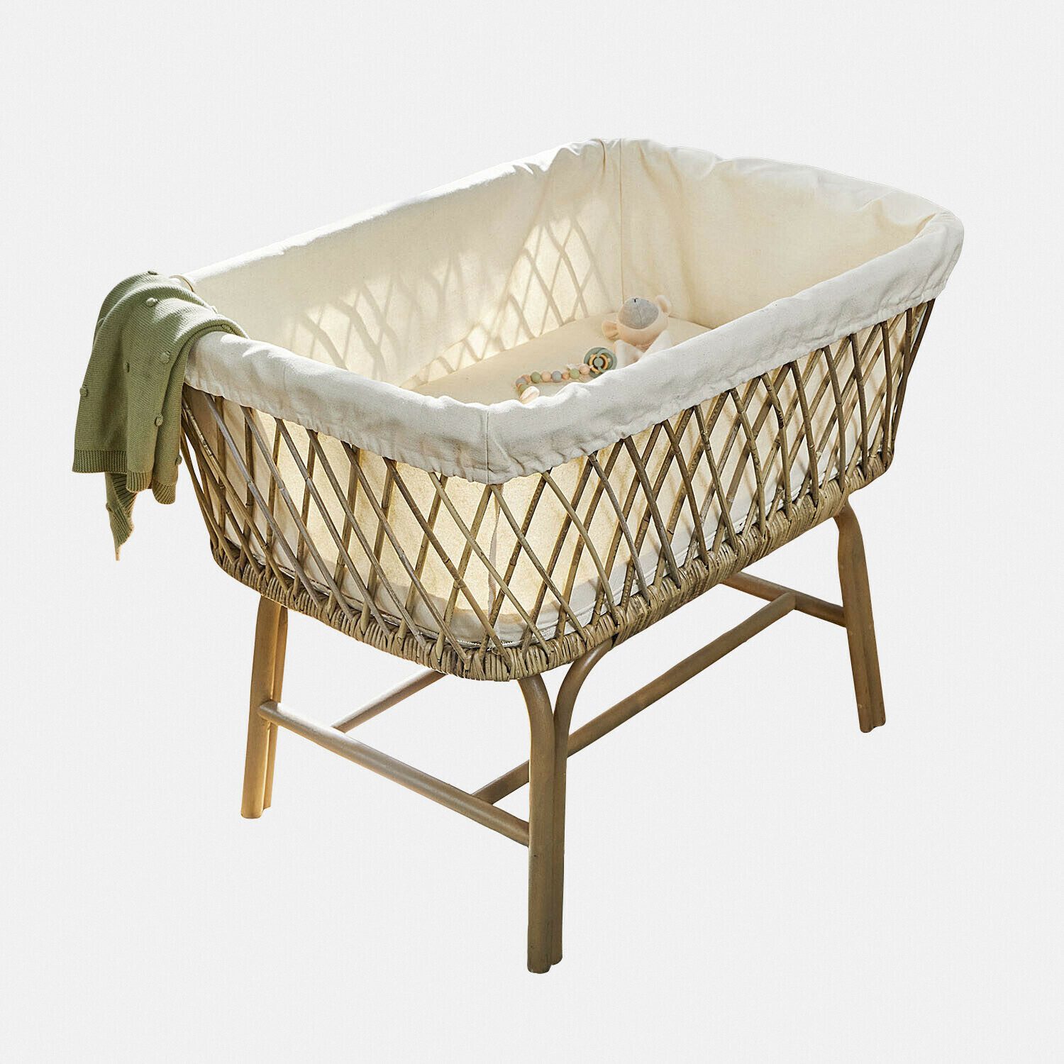 Mirabeau Babybett Babybettchen Nuvinas braun/creme