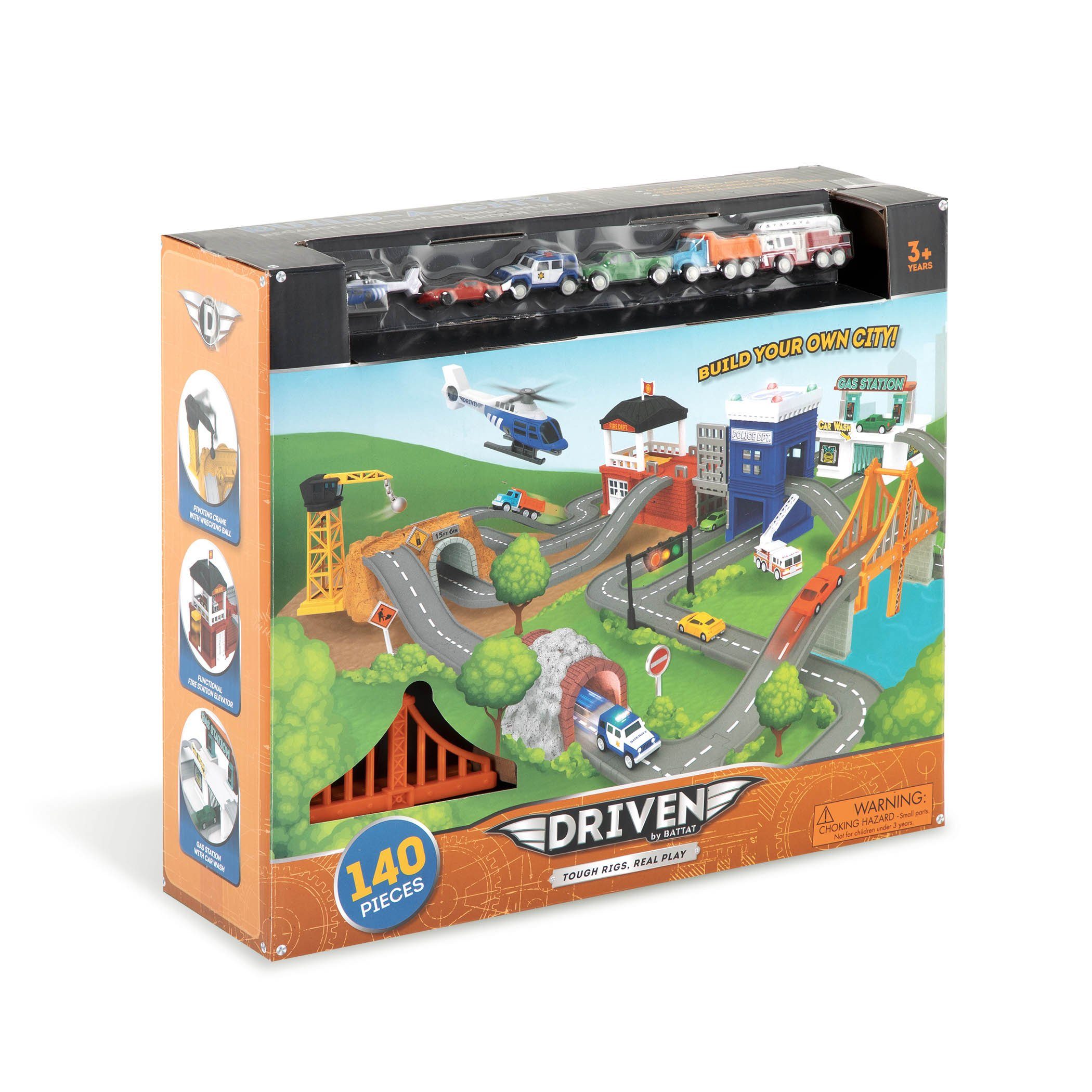 Driven Spielzeug-Auto Spielset Build-A-City