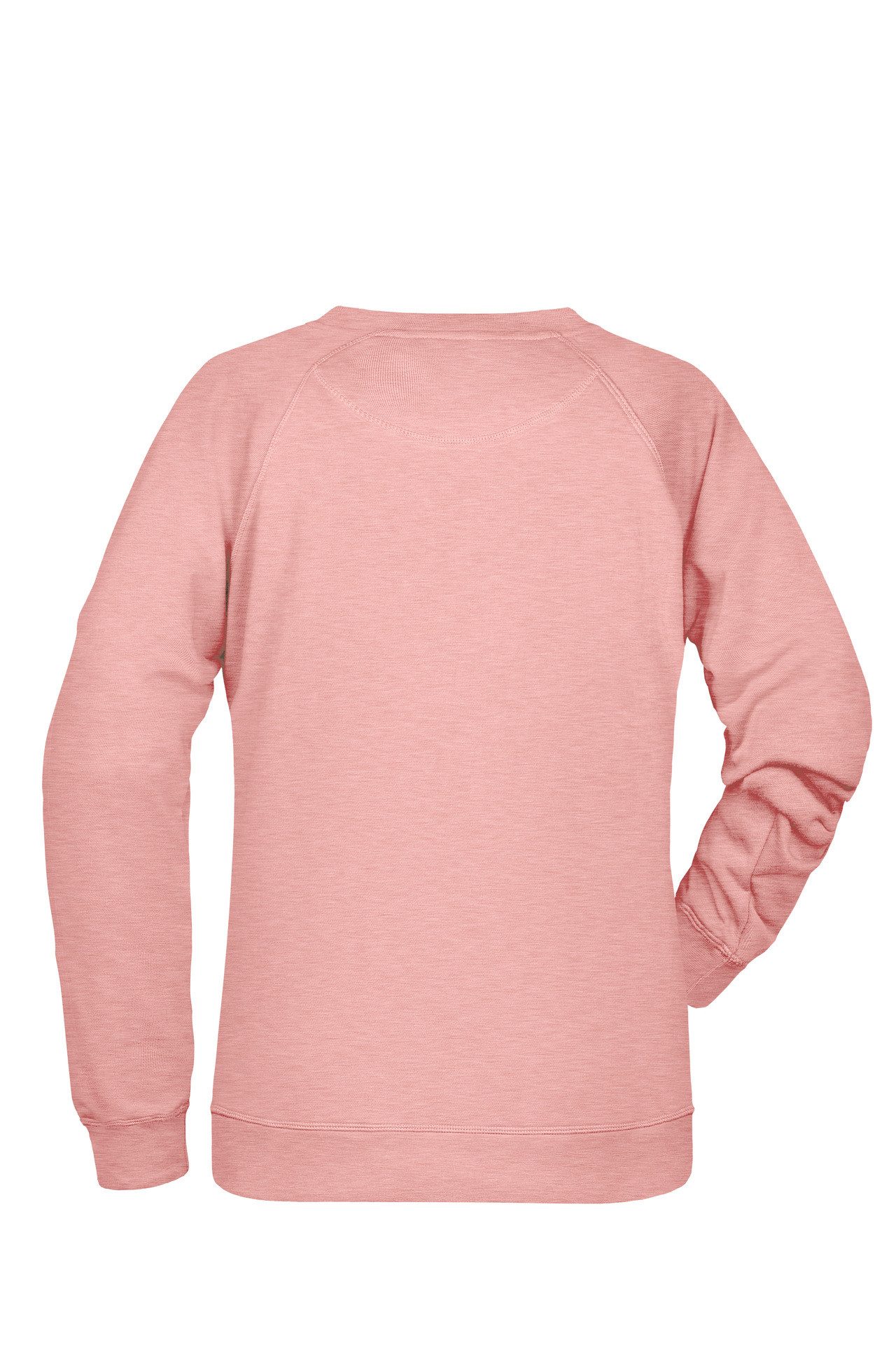 James & Nicholson Sweatshirt Damen Sweatshirt aus Bio-Baumwolle mit leicht tailliertem Schnitt 8021 Innen weich angeraut