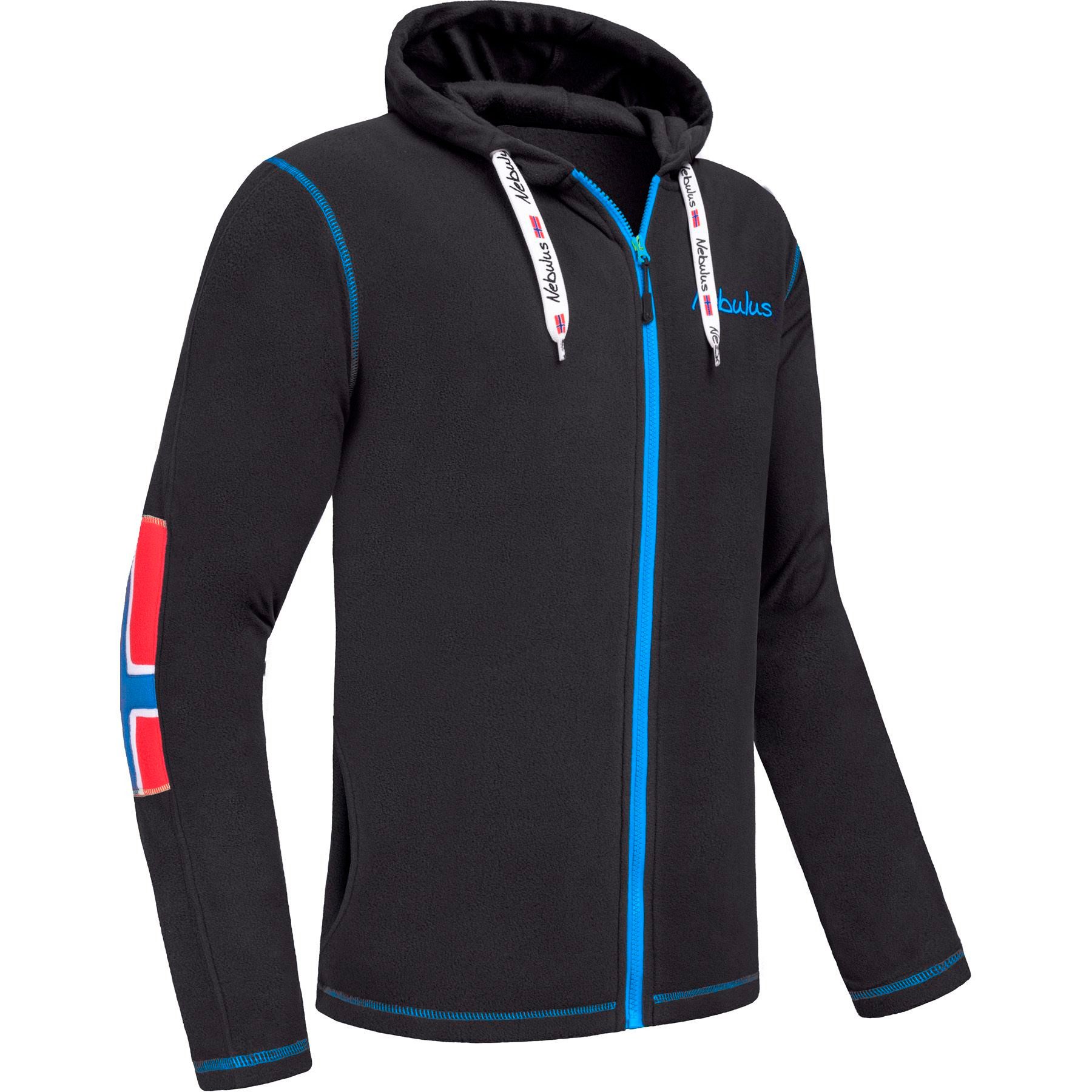 Fleecejacke NORDAST, P6710 - Herren, schwarz-kobalt, XL