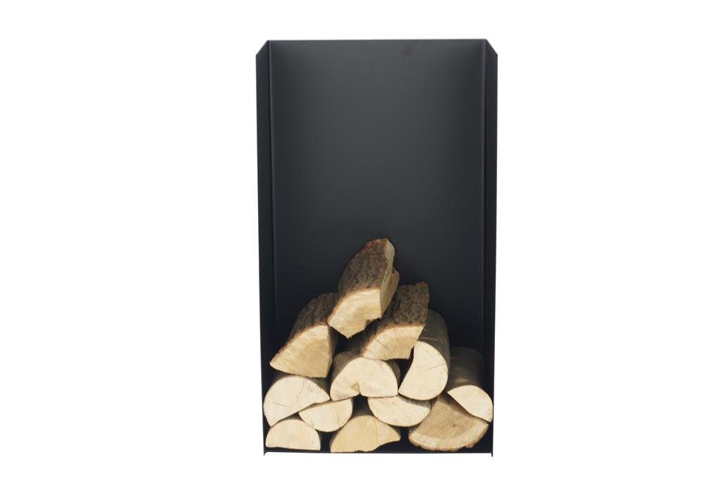 Markone Kaminholzregal Magnus Typ R148, Schwarz, Metall, 80 cm, Stilvolles Design, stilvolles, hochwertiges Kaminregal/Holzregal/Ofenregal