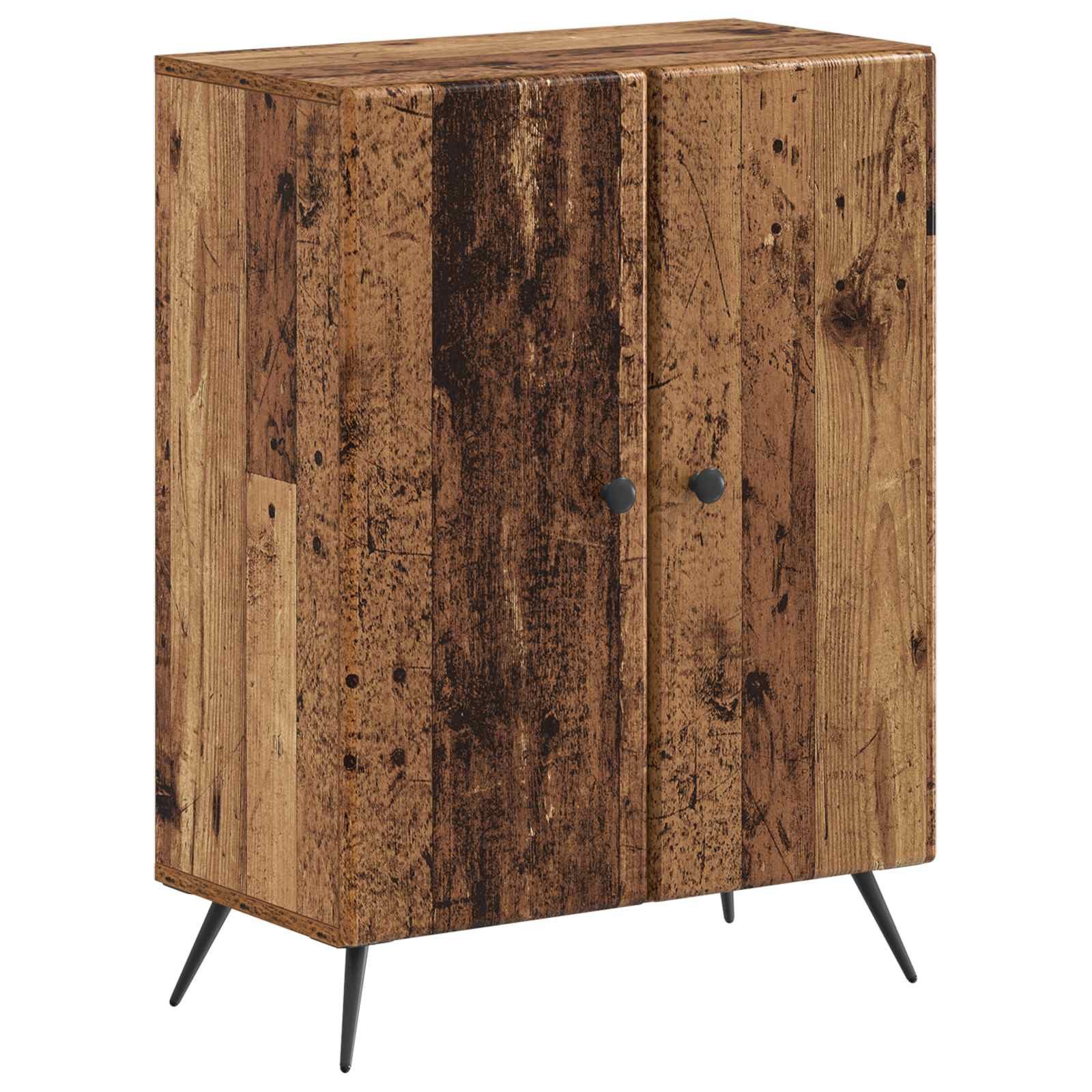 vidaXL Badezimmerspiegelschrank Badezimmer Aufbewahrungsschrank BREDA Altholz 59,5 x 31 x 80 cm