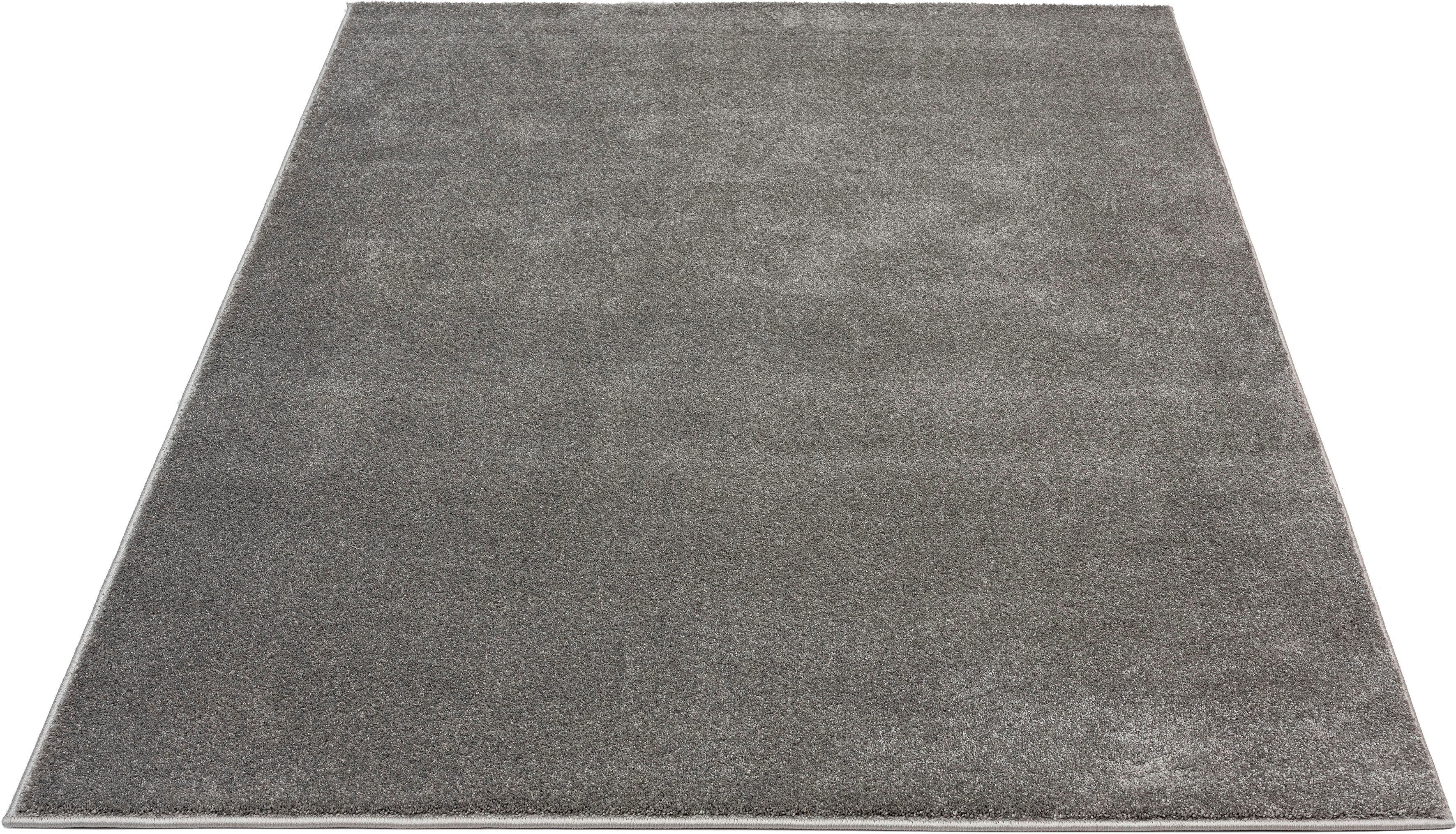 Teppich Montana, merinos, rechteckig, Höhe: 20 mm, Kurzflor, Uni-Farben,  besonders weich, samtfarbene Perlglanzoberfläche, verzwirntes Spezialgarn