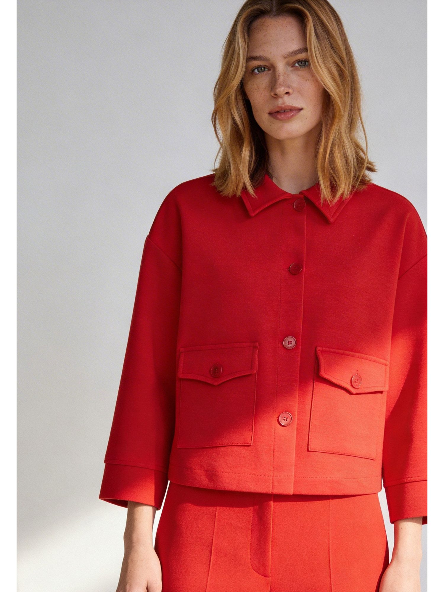 MORE&MORE Blouson kurze, kastige 3/4 Arm-Jacke