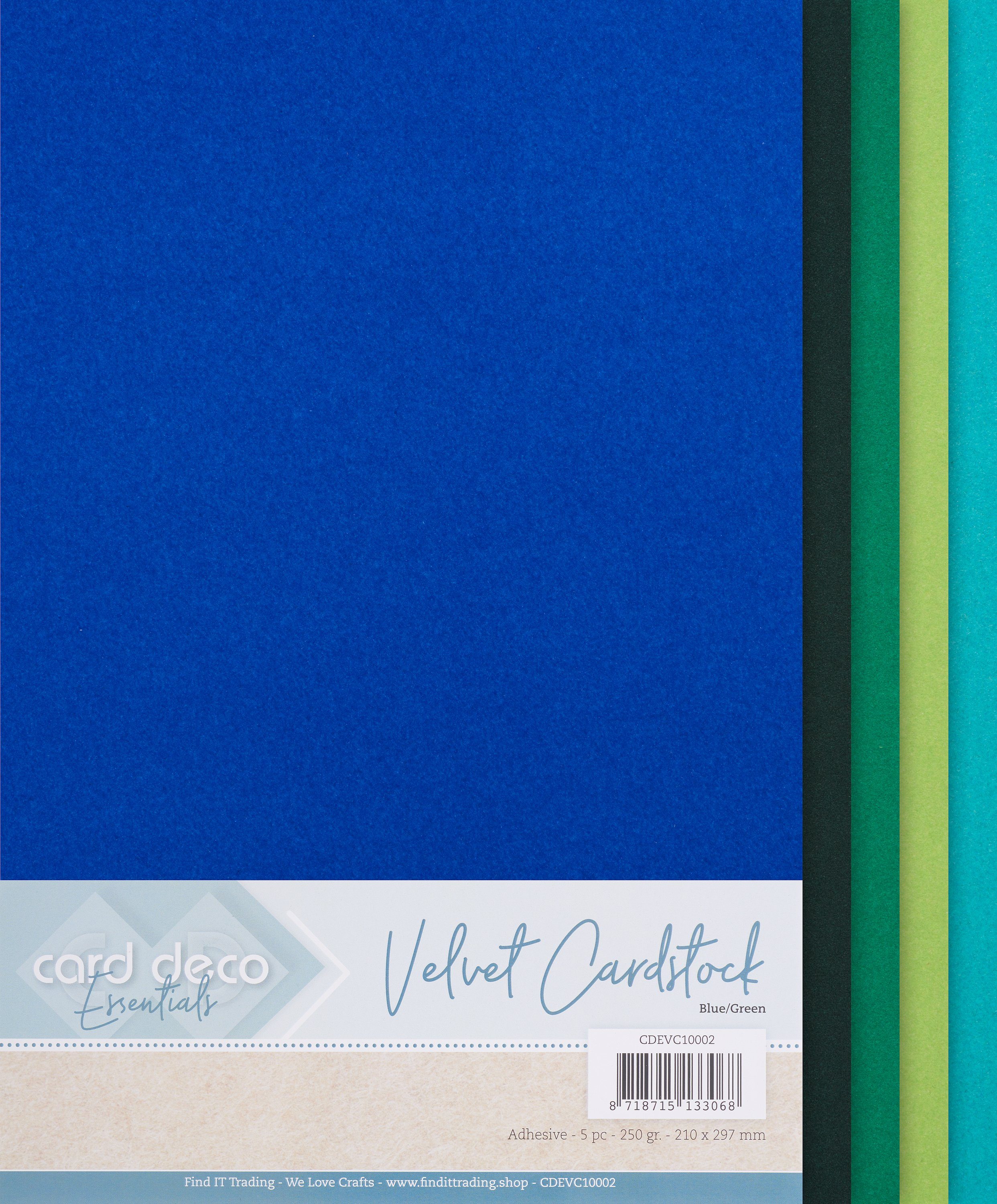FINDit Motivpapier Samtpapier, DIN A4 250 g/m²