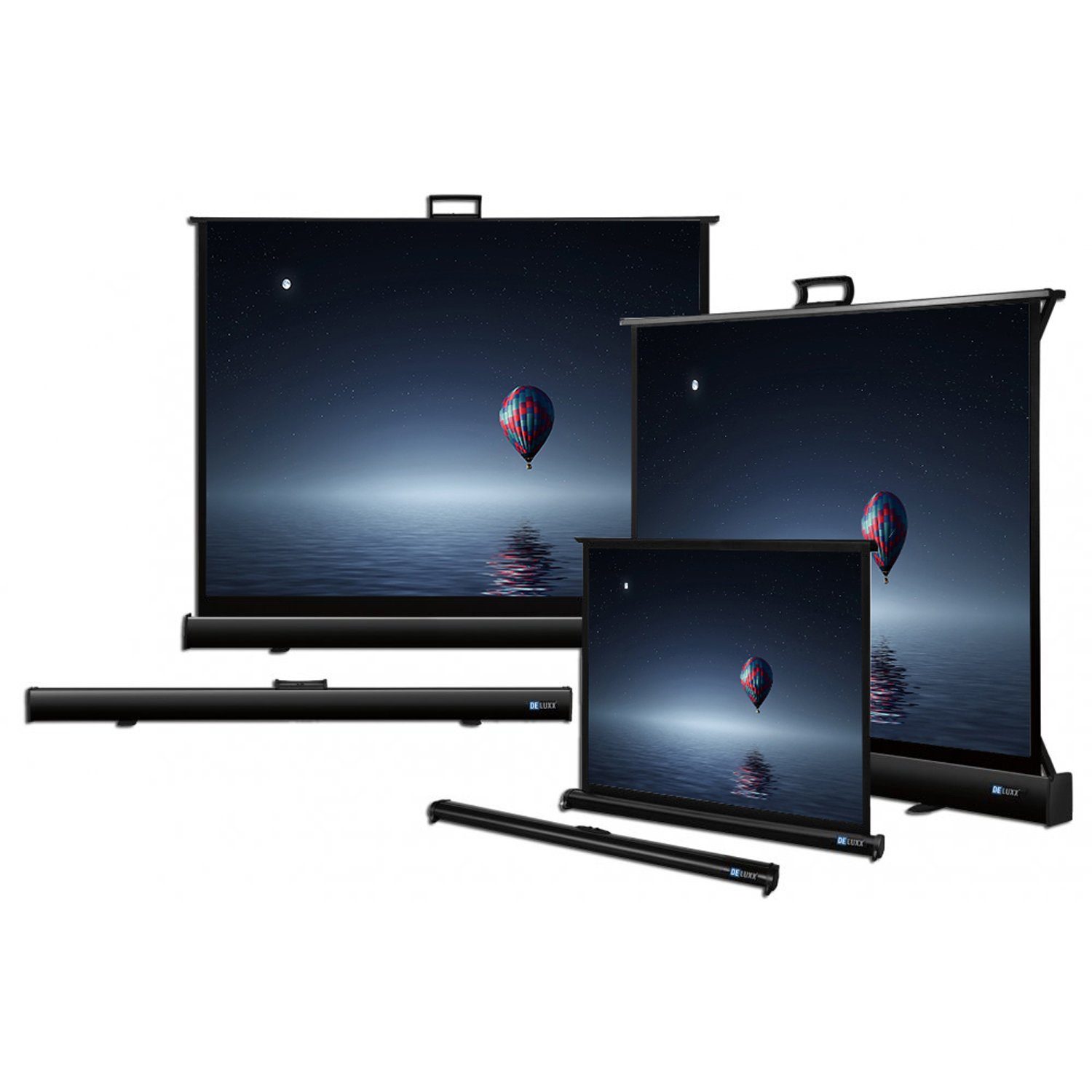 Deluxx Advanced Portable - Polaro Tischleinwand (black_backside)