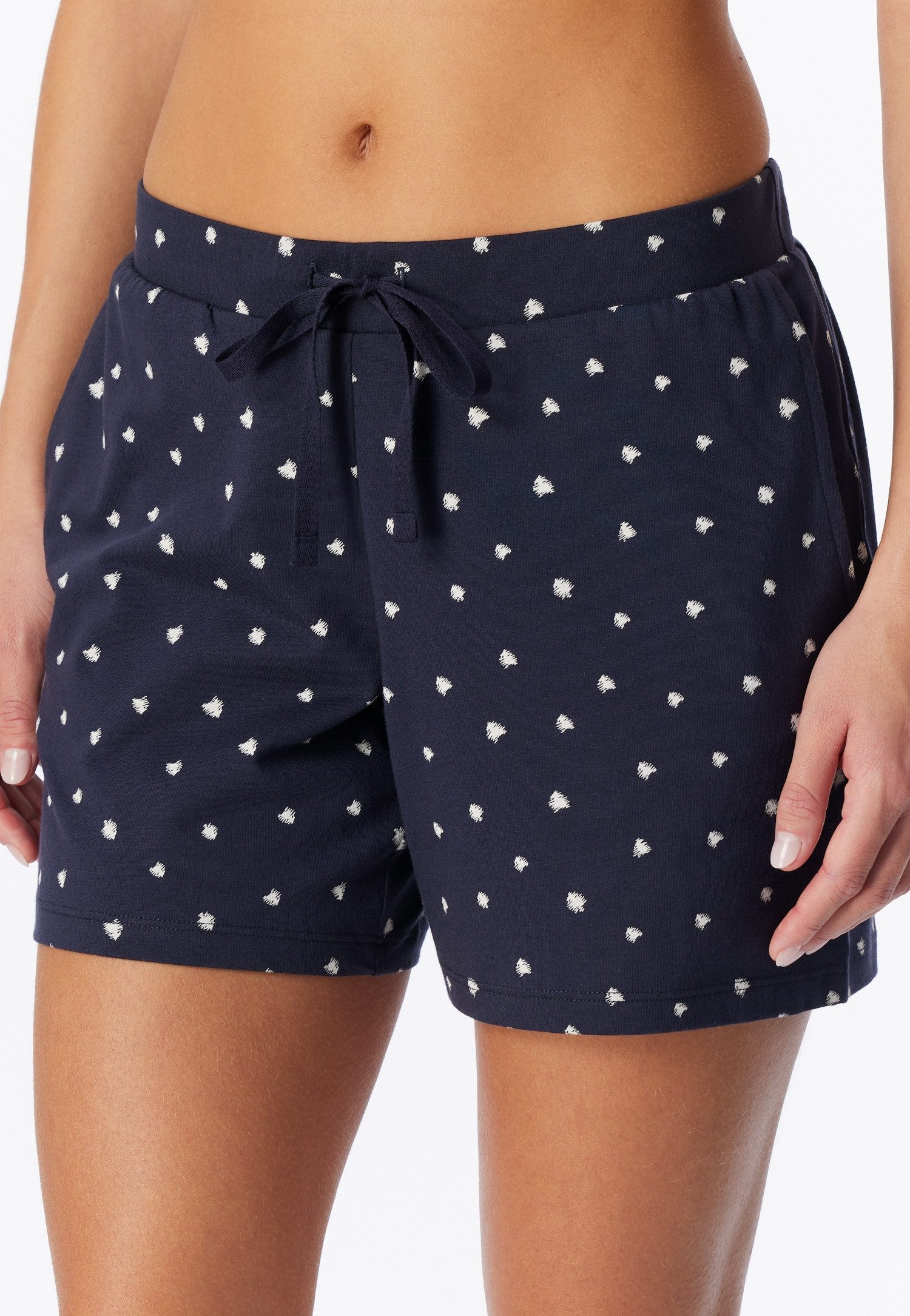 Schiesser Pyjamahose Mix + Relax Cotton-Mix, Gummizug, Bindeband, seitliche Taschen