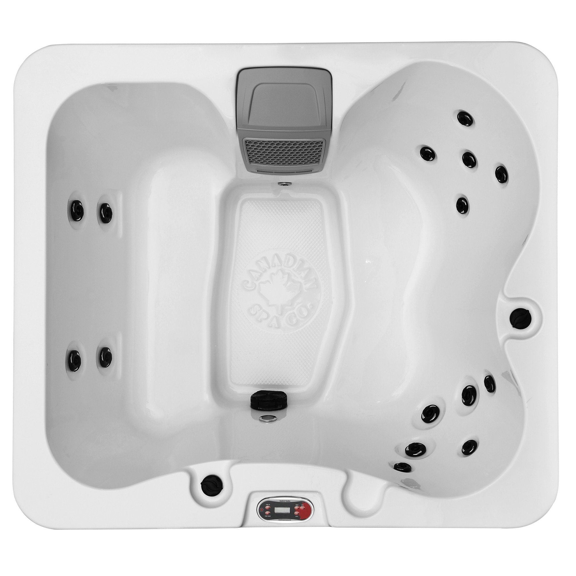Canadian Spa GmbH Whirlpool Manitoba UV, Aufstellbecken, Steckdosen fertig (Plug-and-Play), (Terrassen Whirlpool, 1-tlg., Acryl Outdoor Whirlpool), 170 cm x 152 cm, für 6 Personen, Inkl. UV & Ozon, Plug & Play-Funktion