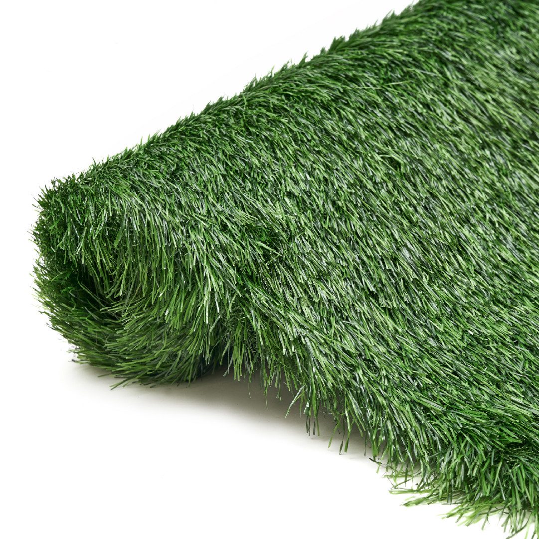 Tapiso Kunstrasen VERDE, rechteckig, Höhe: 50 mm, UV-beständig, pflegeleicht, wetterfest für Garten & Terrasse