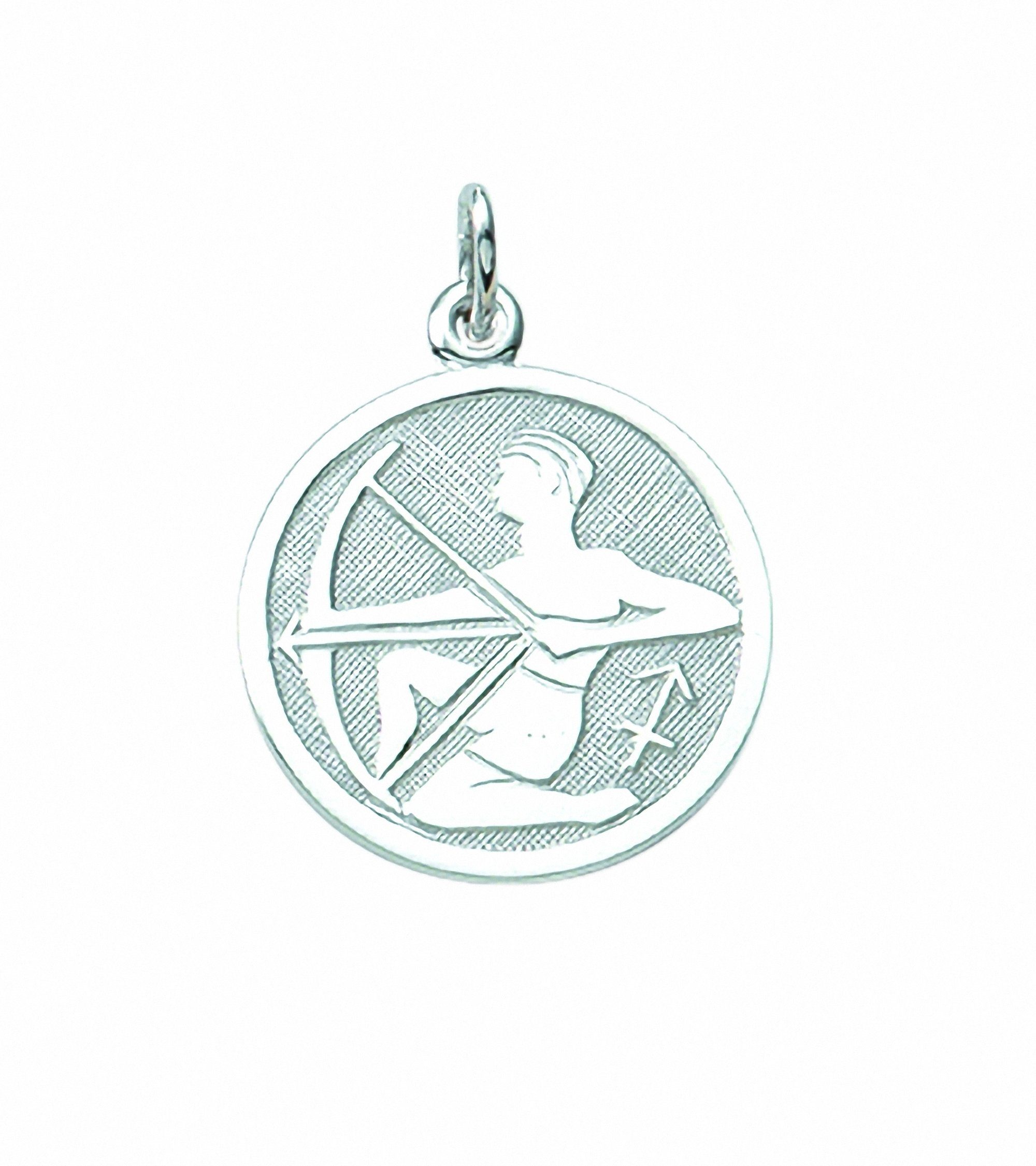 Adelia´s Kette mit Anhänger 925 Silber Sternzeichen Anhänger Schütze Ø 15,7 mm, Schmuckset - Set mit Halskette | Silberketten