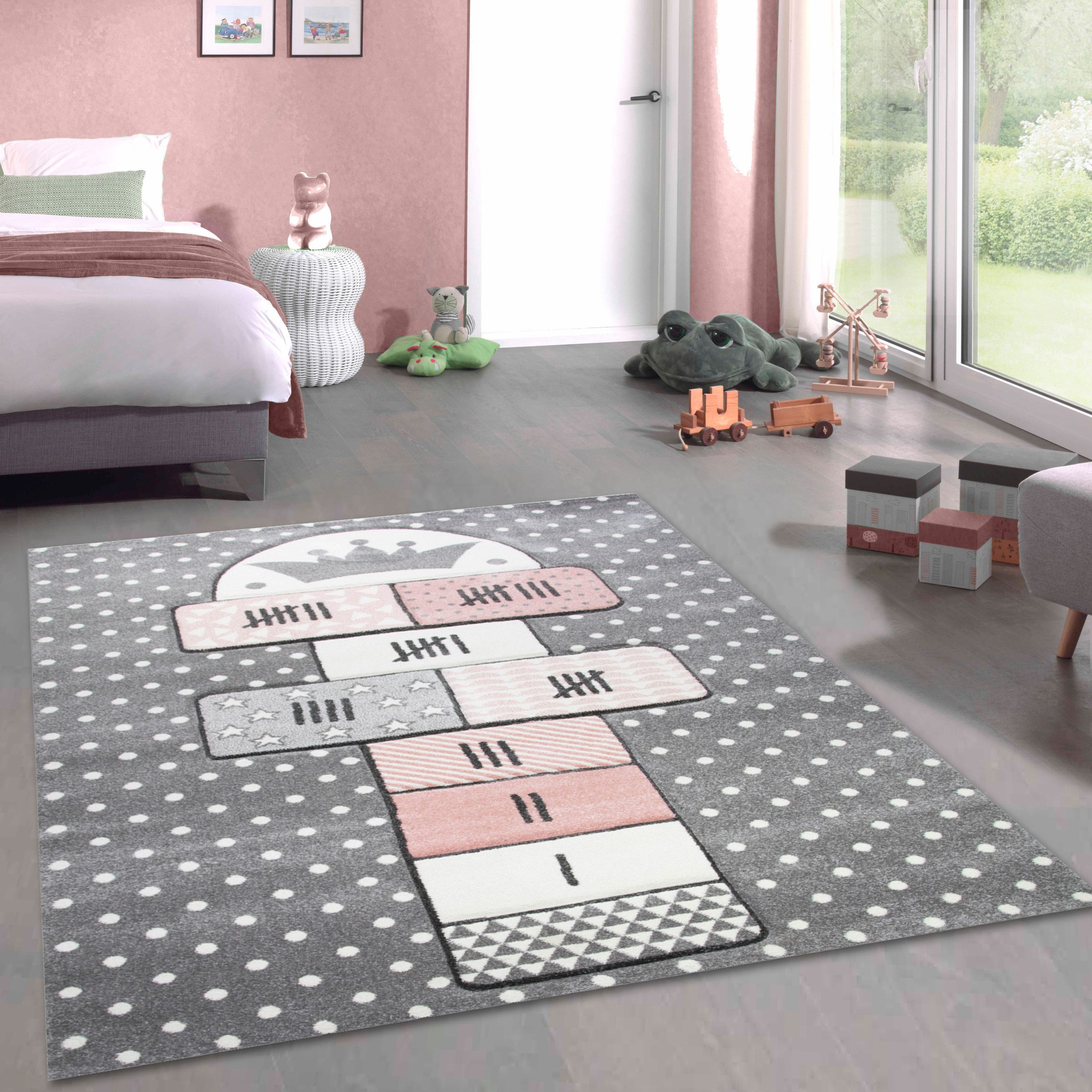 Carpetia Kinderteppich Verspieltes Motivdesign, rechteckig, Höhe: 13 mm, pflegeleicht, strapazierfähig, handgearbeiteter Konturenschnitt