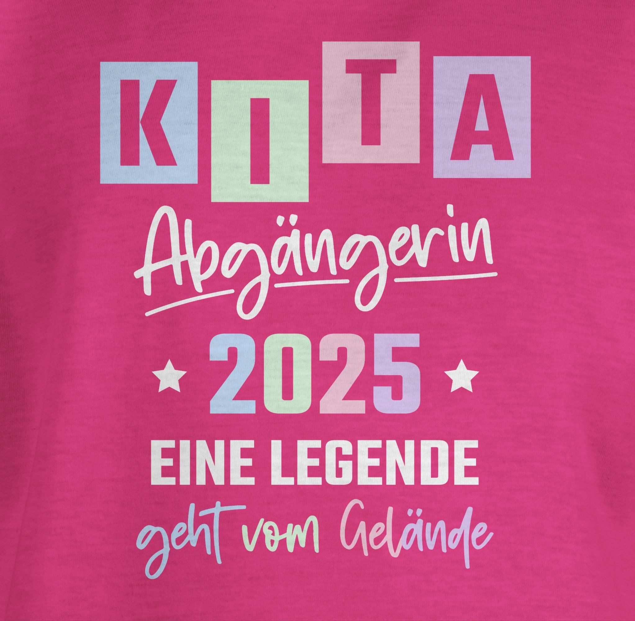 Shirtracer T-Shirt Kita Abgängerin 2025 - Legende Gelände Einschulung Mädchen