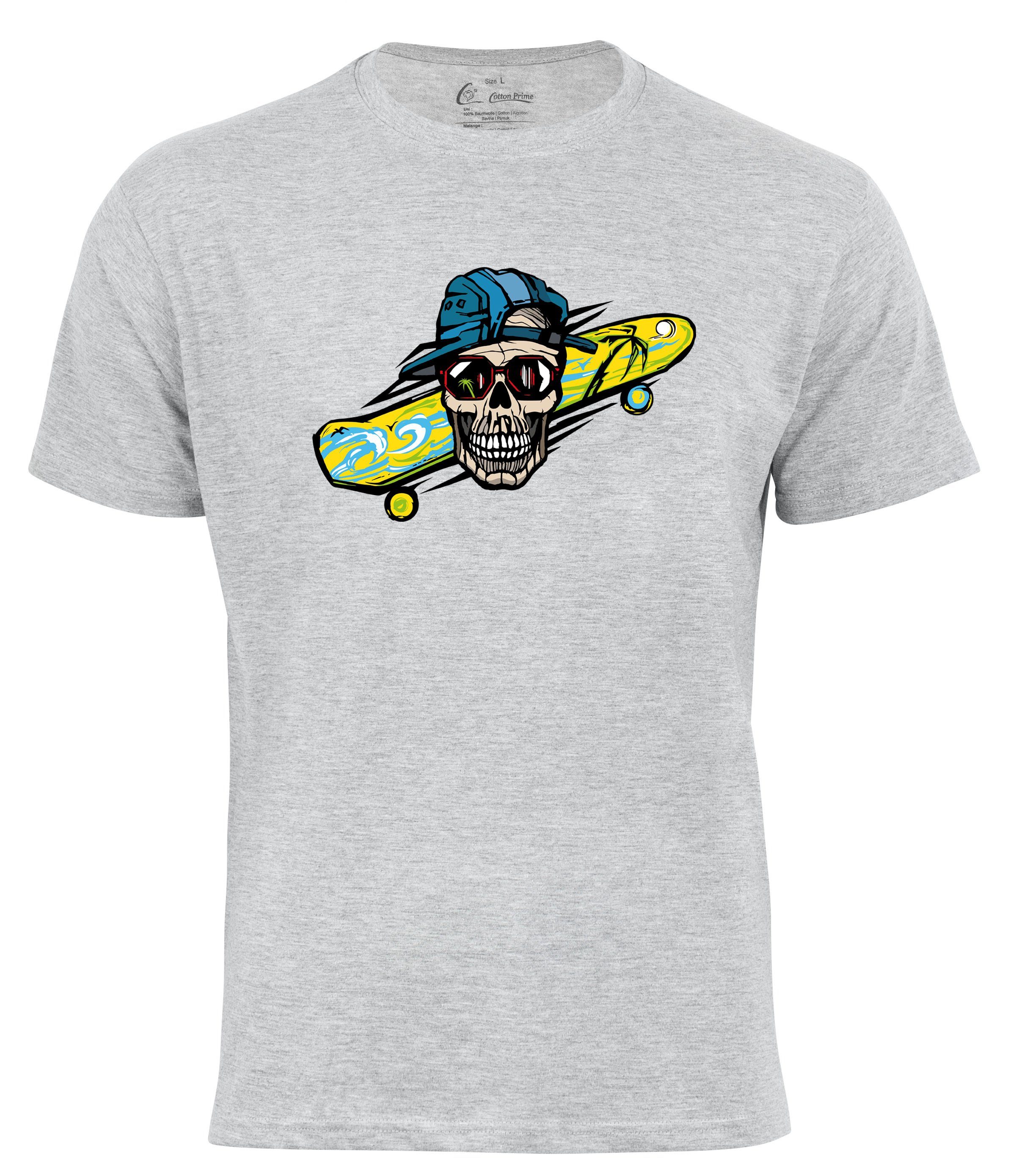 Cotton grau Skull Prime® Summer T-Shirt
