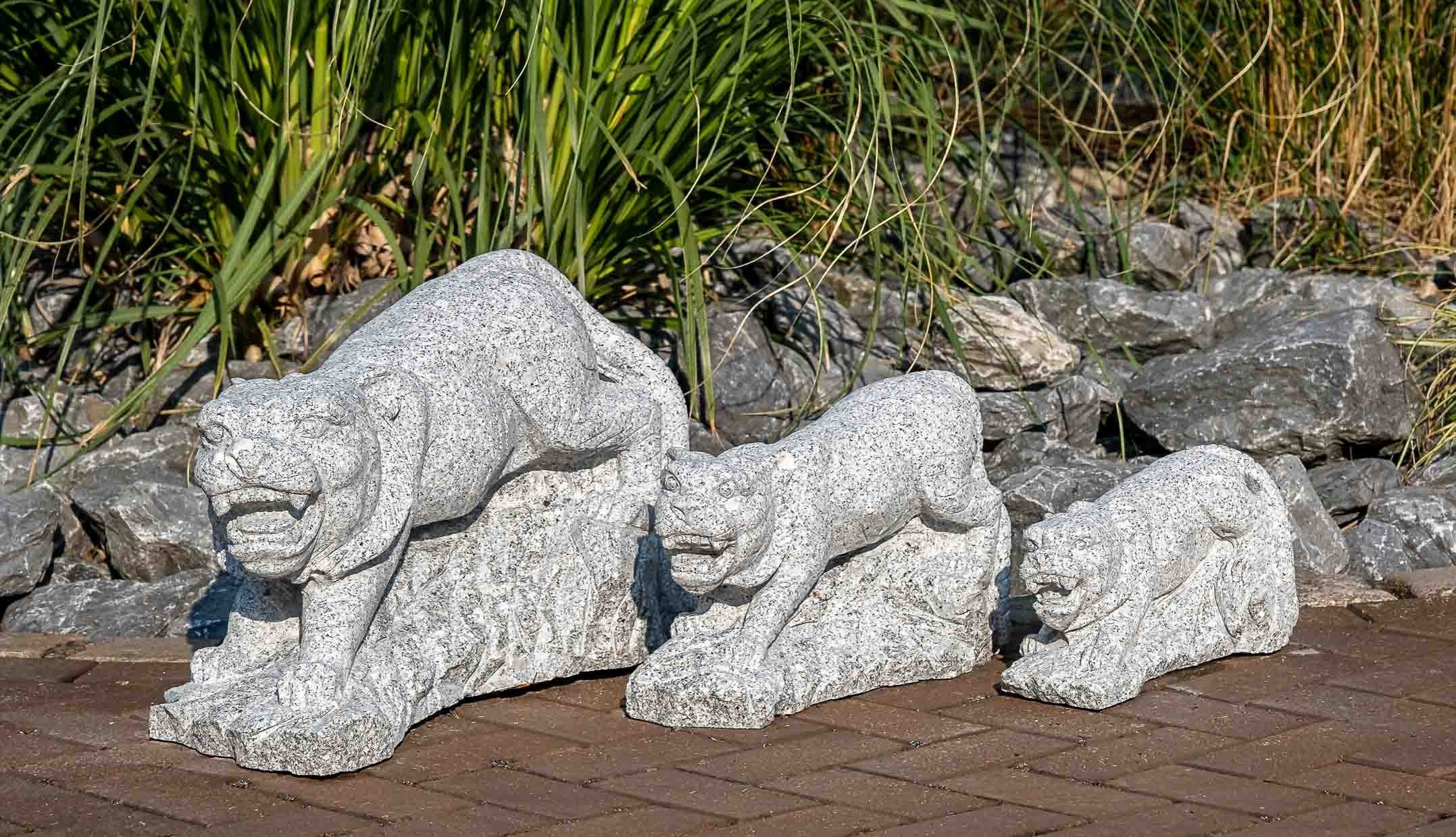 IDYL Gartenfigur IDYL Granit-Stein Tierfigur Tiger, Granit – ein Naturprodukt – sehr robust – witterungsbeständig gegen Frost, Regen und UV-Strahlung.