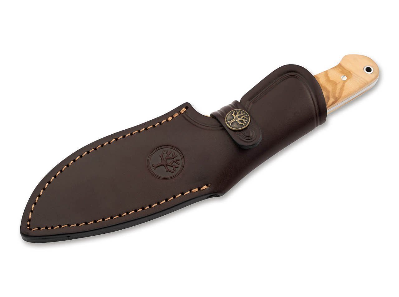 Böker Arbolito Universalmesser Bök.Arbolito Vultur Integralme.Olive Dunkelbraun, (1 St), Scheide inklusive, Edelstahlklinge