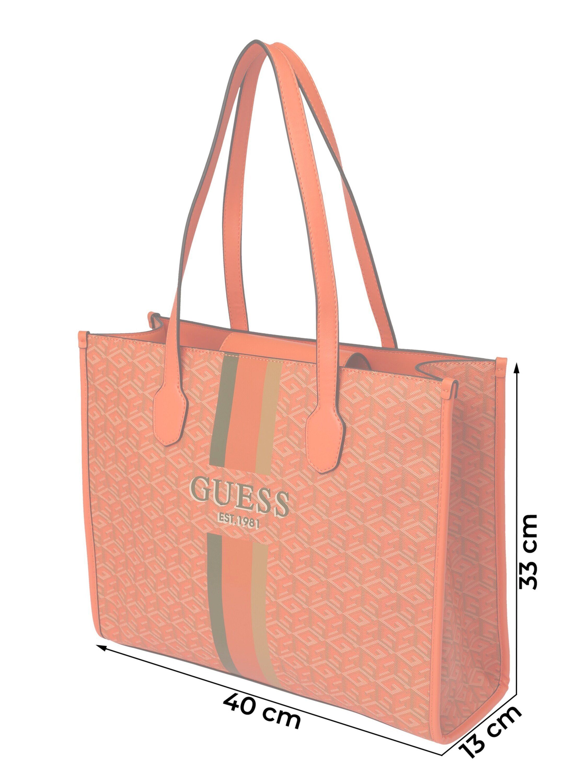 Handtasche Guess (1-tlg) Logo Orange SILVANA