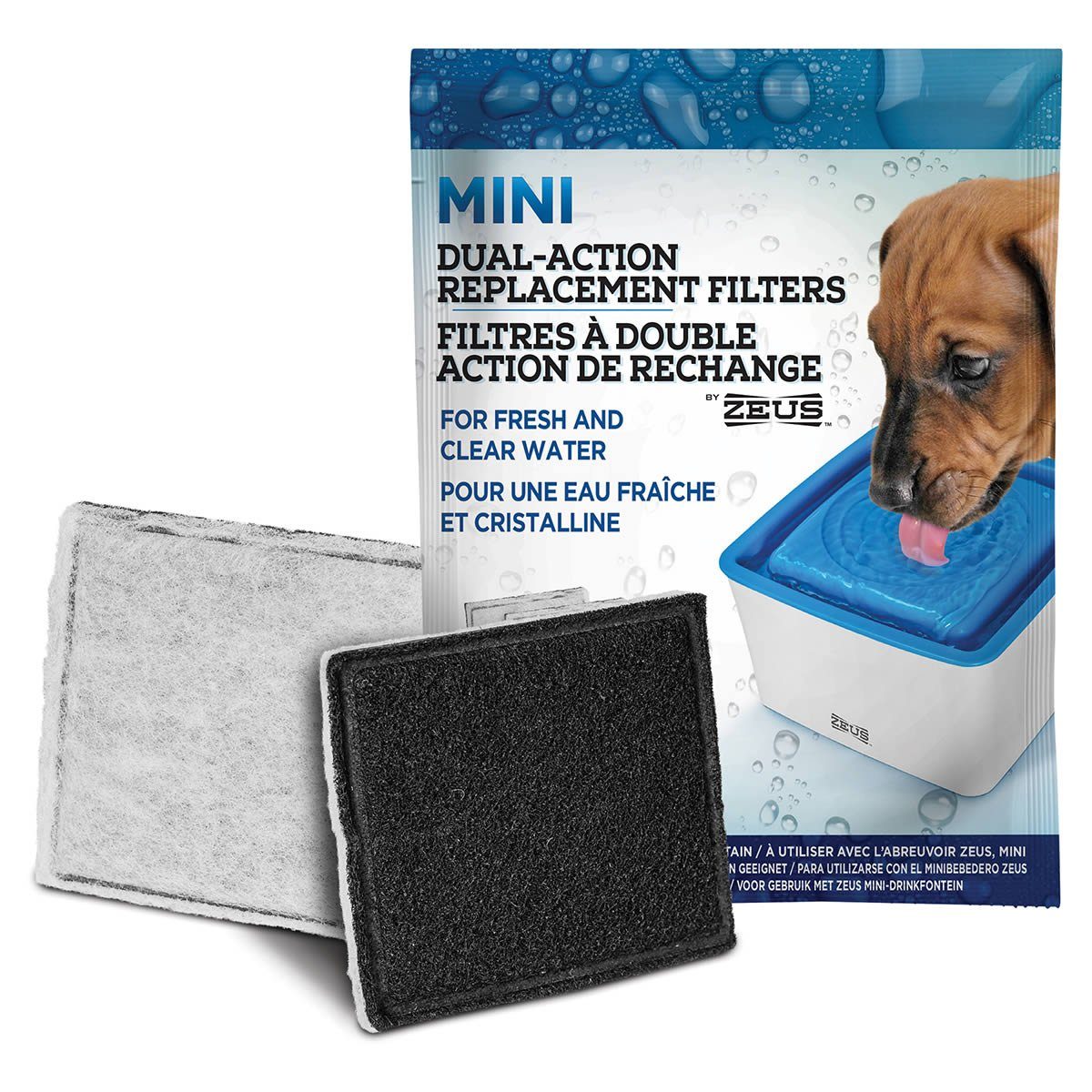 Trinkbrunnen Mini Ersatzfilter für Trinkbrunnen, 3er-Pack