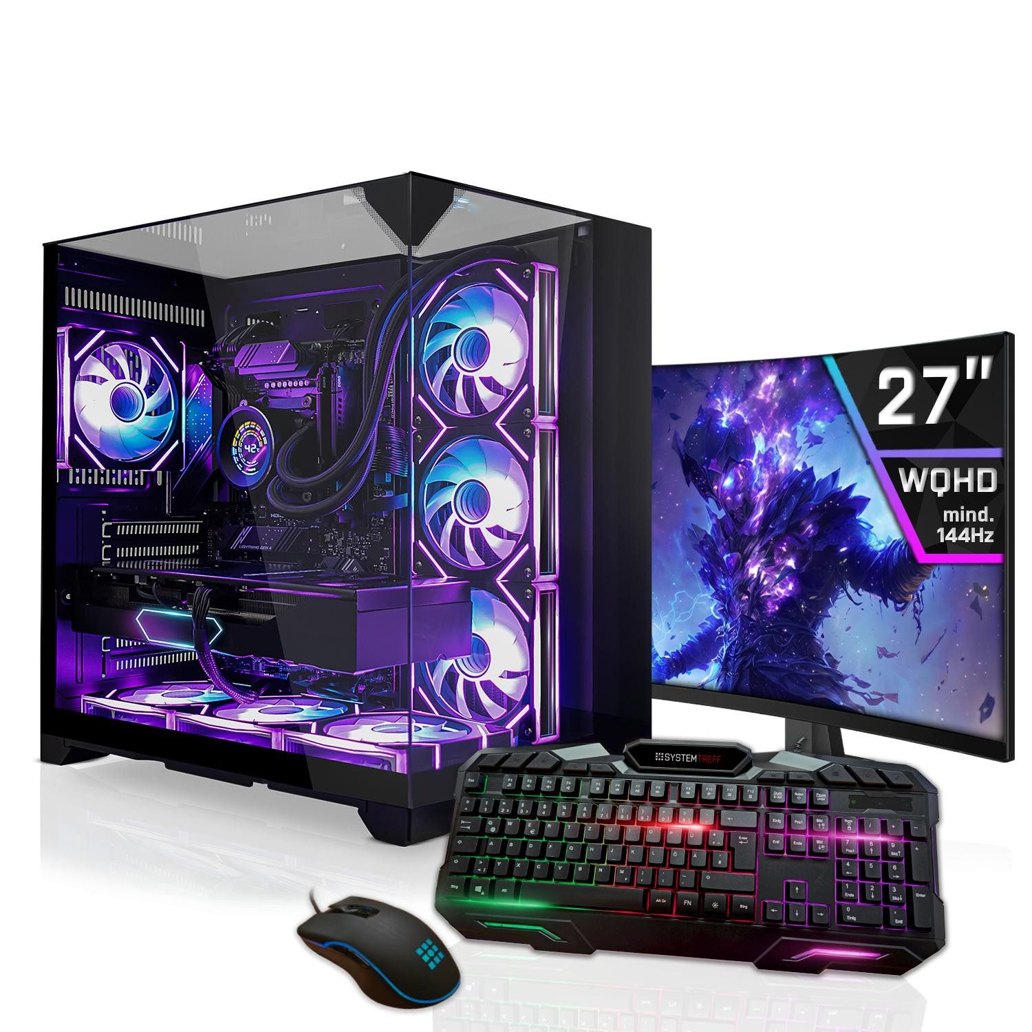 SYSTEMTREFF AMD Ryzen 9 9950X mit Nvidia GeForce RTX 5070 12GB Gaming-PC-Komplettsystem (27", AMD 9950X 9950X, Nvidia GeForce RTX 5070, 32 GB RAM, 2000 GB SSD)