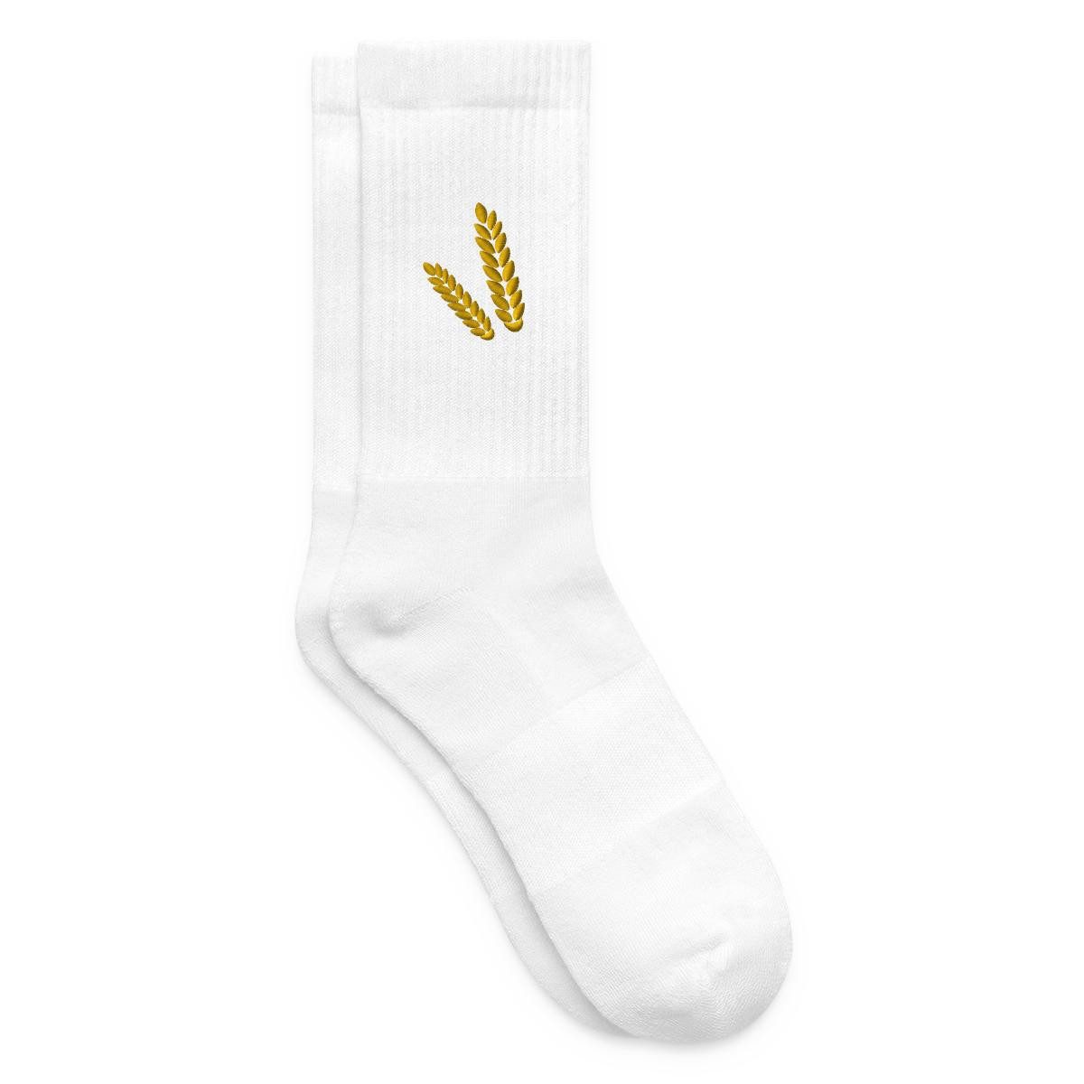 Spreadshirt Socken Goldene Getreide Ähren bestickt Landwirtschaft Tennissocken (1-Paar)