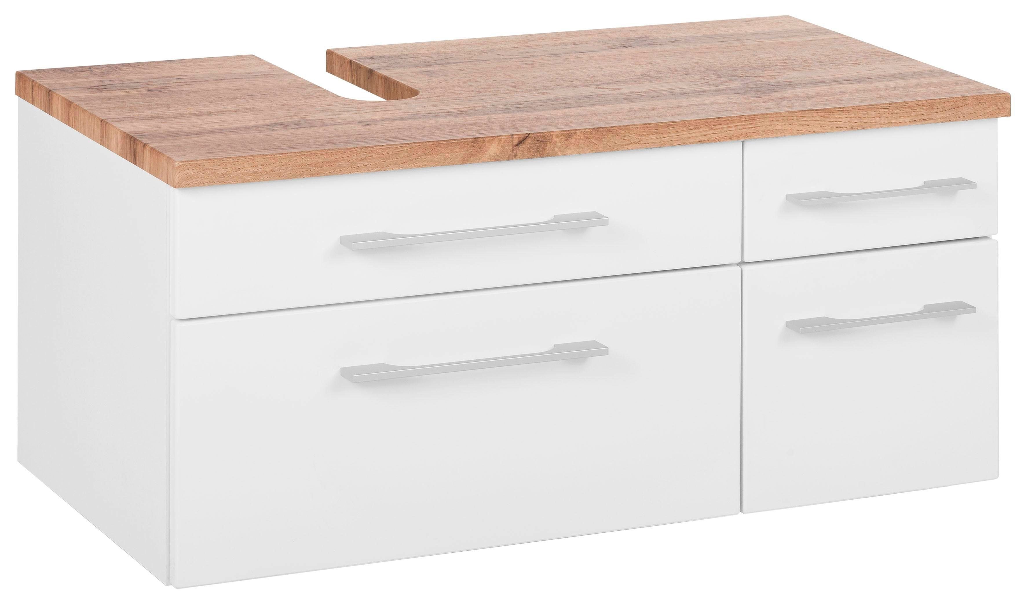 welltime Waschbeckenunterschrank Davos Breite 90 cm