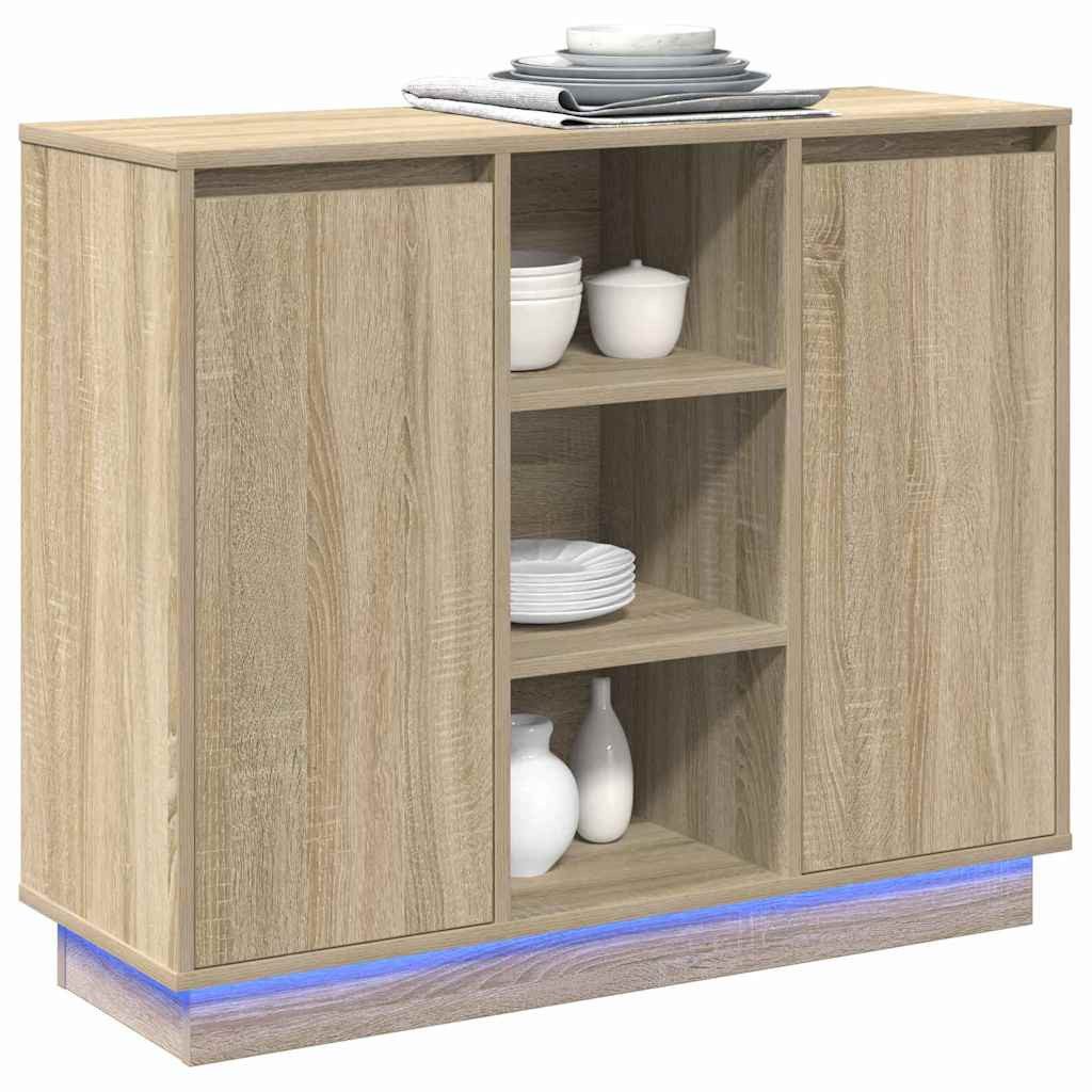 vidaXL Badezimmerspiegelschrank Sideboard mit Regal Sonoma günstig online kaufen