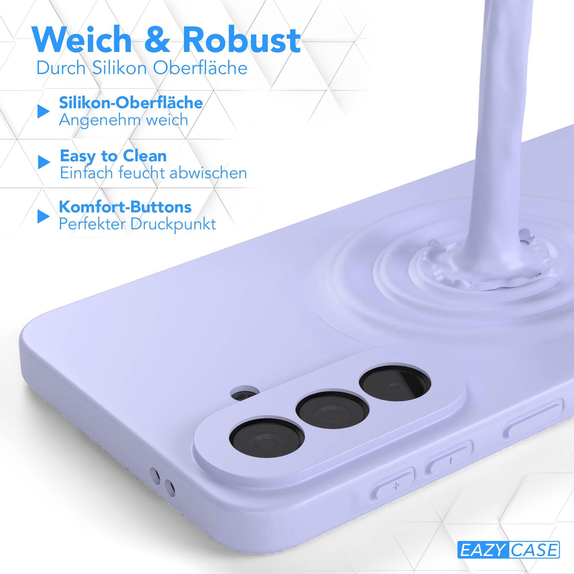 EAZY CASE Handyhülle TPU Hülle für Samsung Galaxy A57 6,7 Zoll, Silikonhülle stoßfest Smart Slimcover Case Dünn Blau Lila – Bild 5 von 5